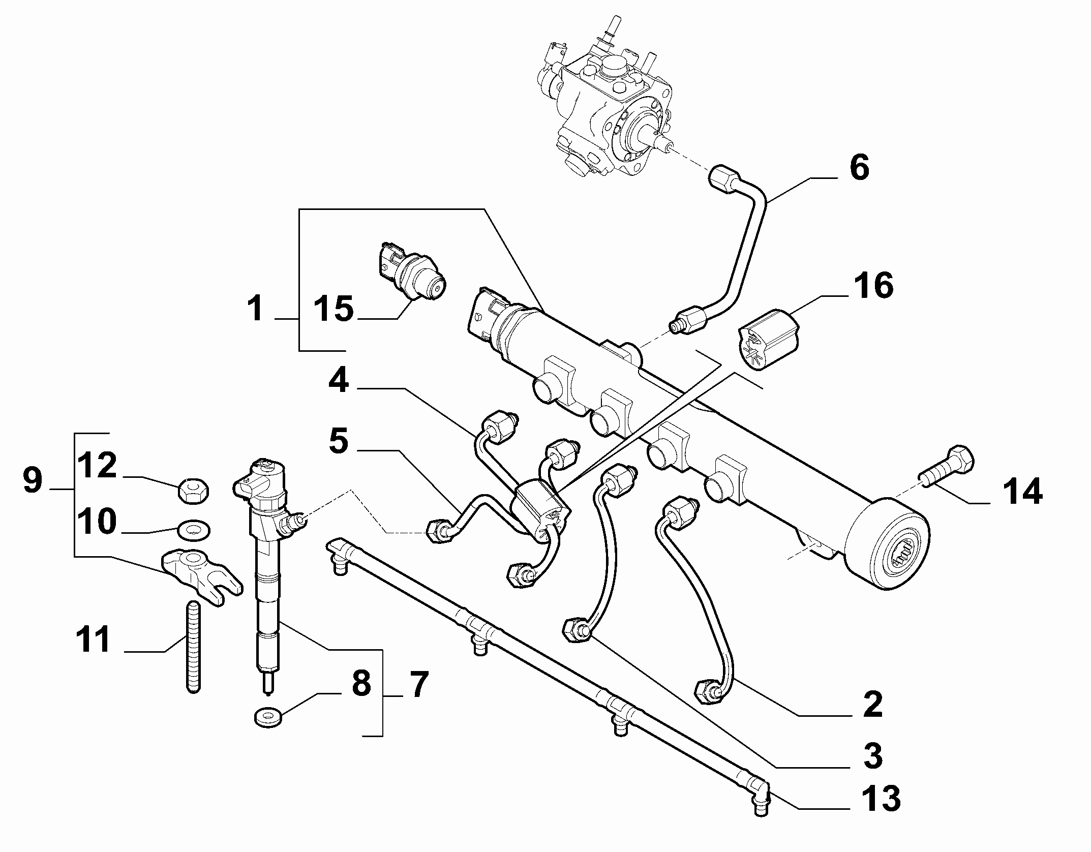 FIAT 55230827 - Sensor, fuel pressure onlydrive.pro