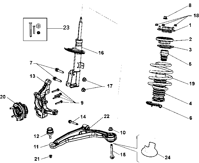 FIAT K68184748AA - Front suspension (var.: 1/rev.: 1): 1 pcs. onlydrive.pro