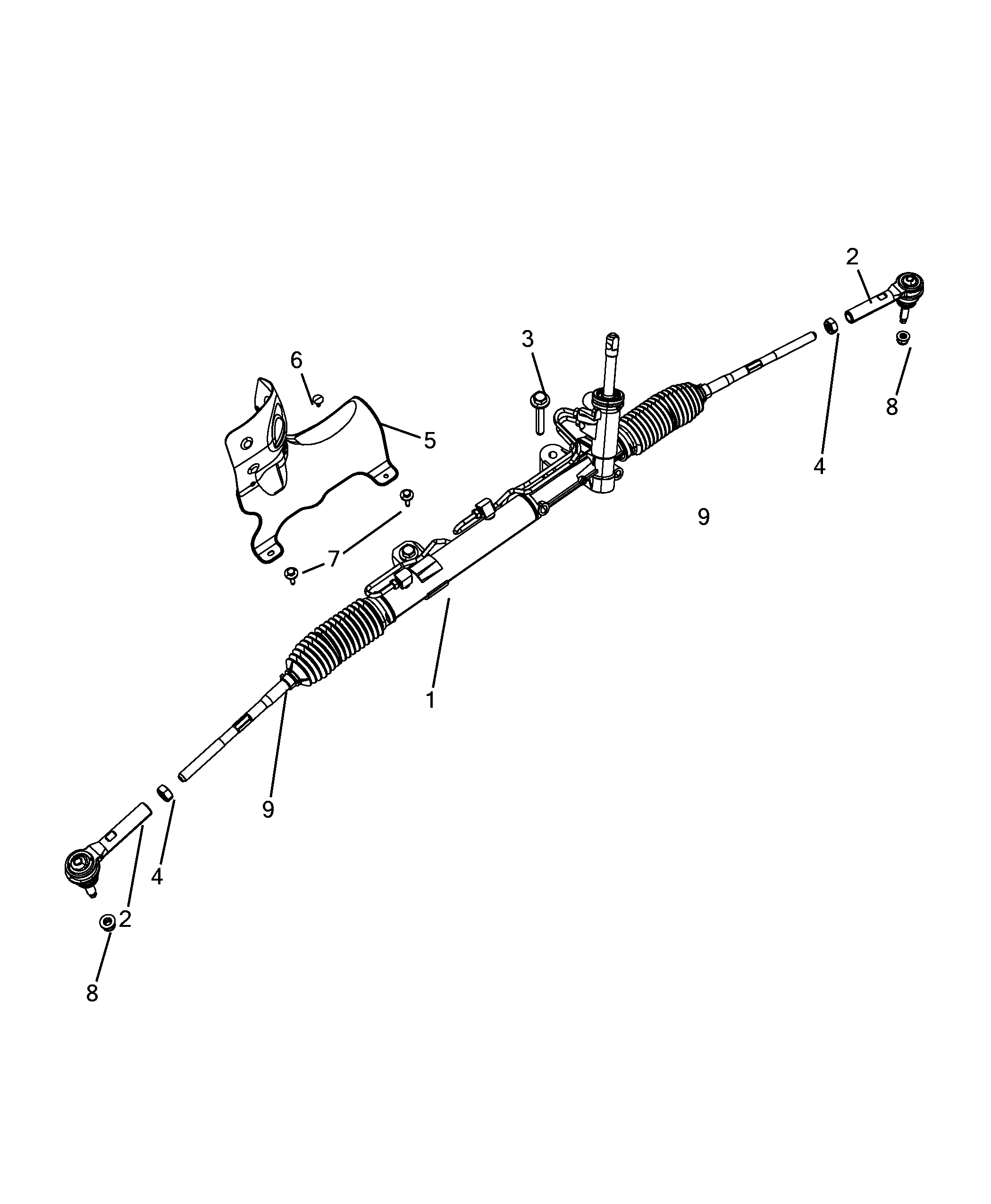 FIAT K68141058AA - Наконечник рулевой тяги, шарнир onlydrive.pro