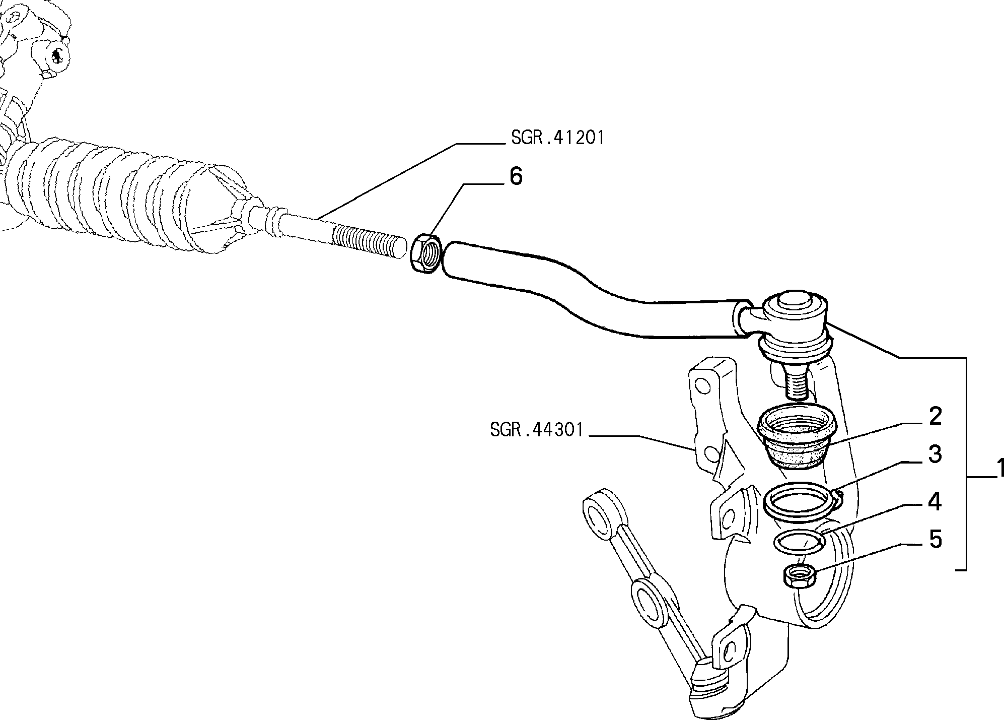 FIAT 994 7438 - Наконечник рулевой тяги, шарнир onlydrive.pro