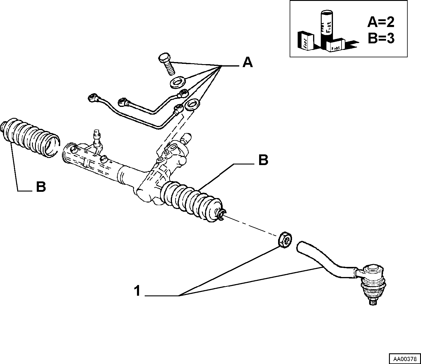 FIAT 9941582 - Bellow Set, steering onlydrive.pro