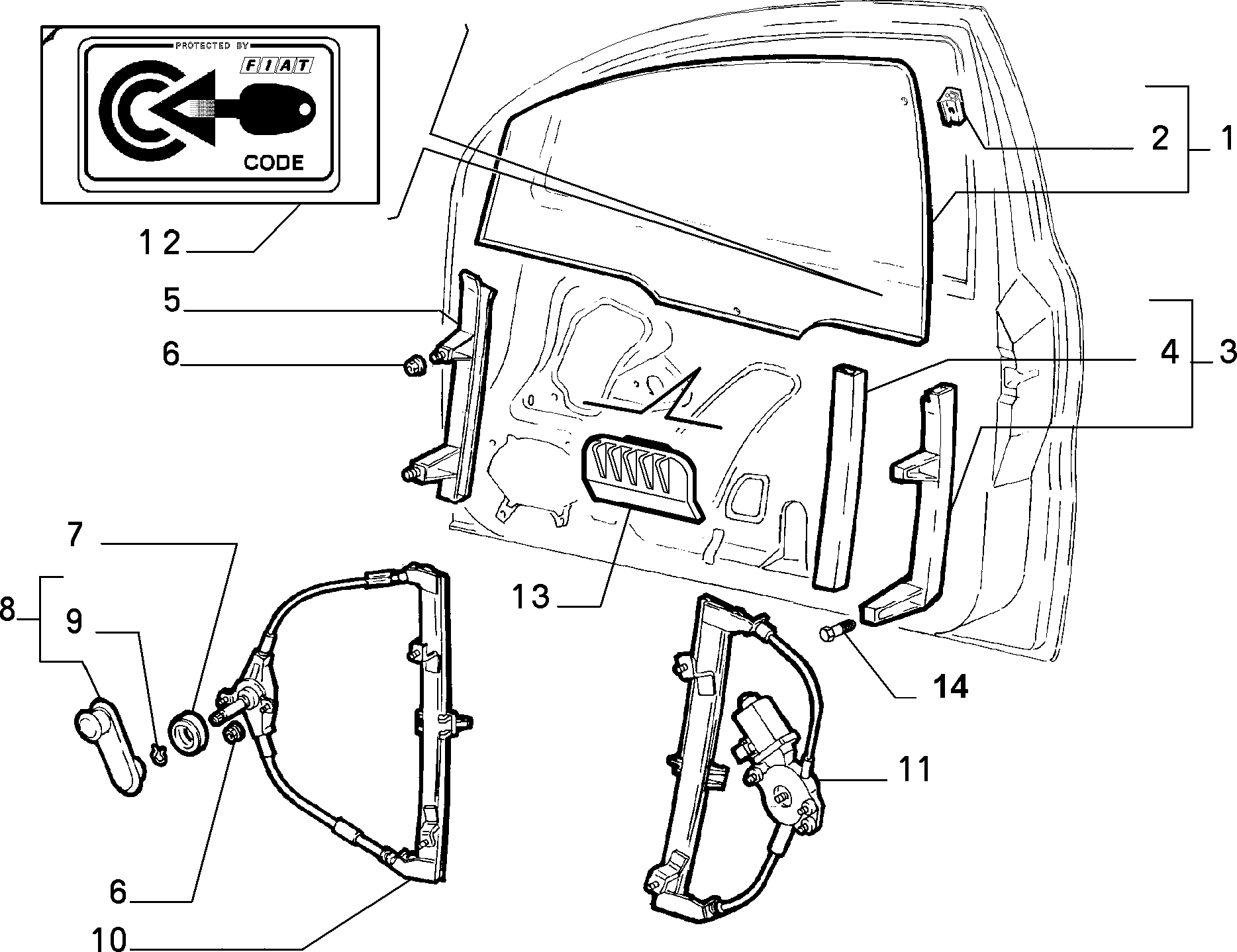 FIAT 7770258 - Window Regulator onlydrive.pro