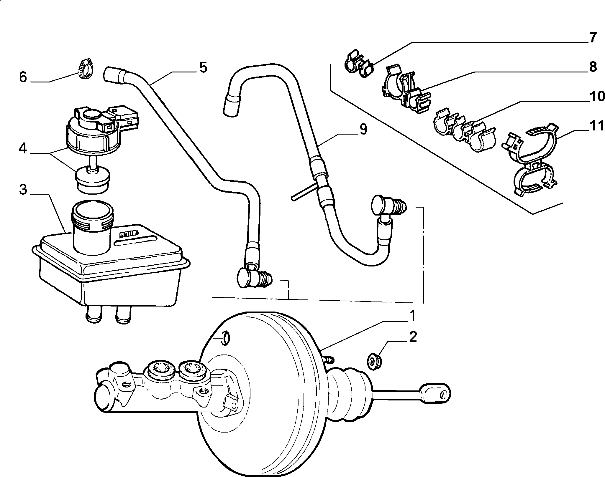 FIAT 7757603 - Brake hydraulic system (var.: 1/rev.: 0): 01 pcs. onlydrive.pro