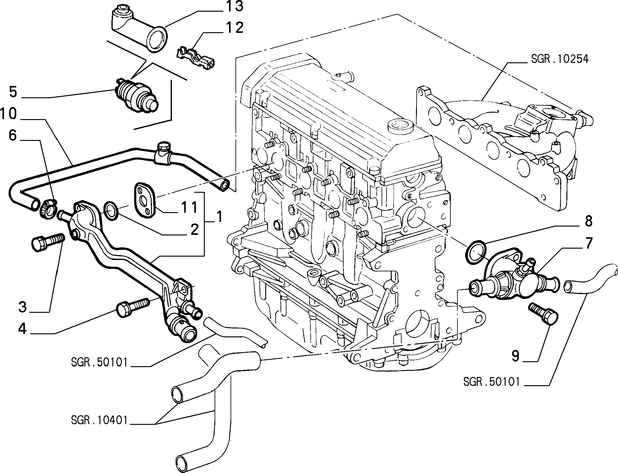 FIAT 7588802 - Sensor, coolant temperature onlydrive.pro