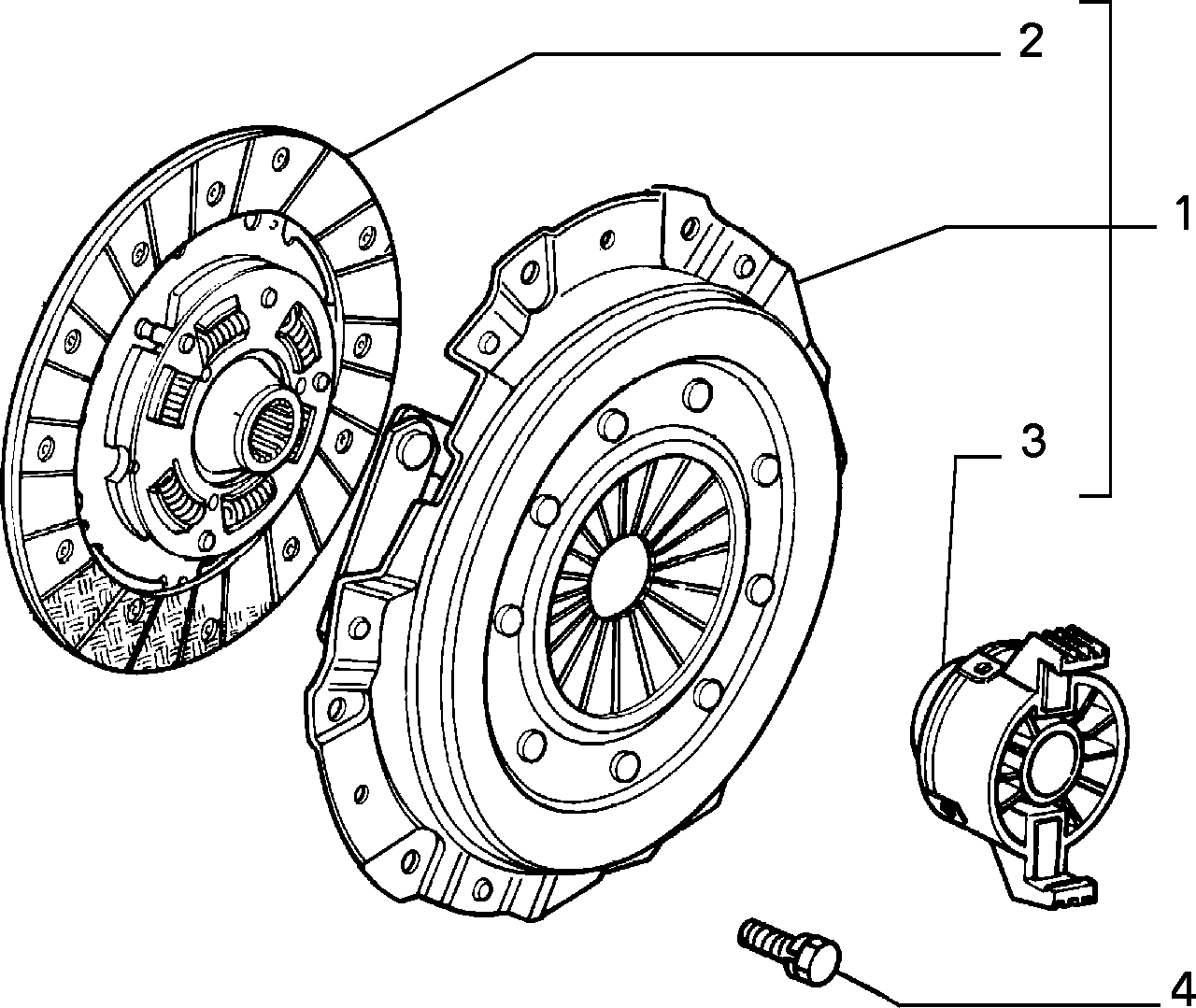 FIAT 71752238 - Clutch Kit onlydrive.pro