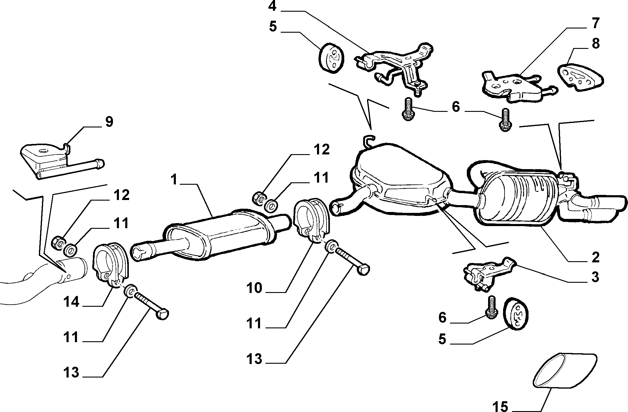 FIAT 46406892 - Holding Bracket, silencer onlydrive.pro