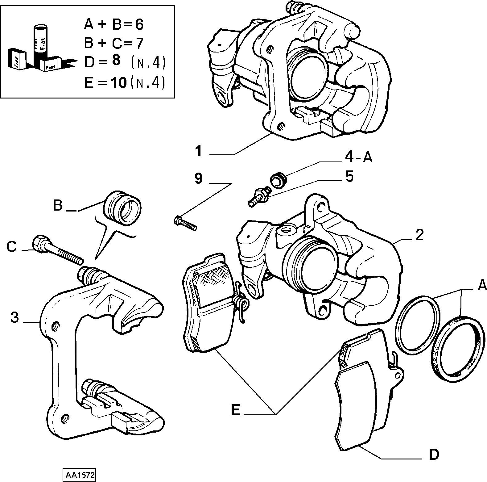 FIAT 9947820 - Vadīkla, Bremžu suports onlydrive.pro