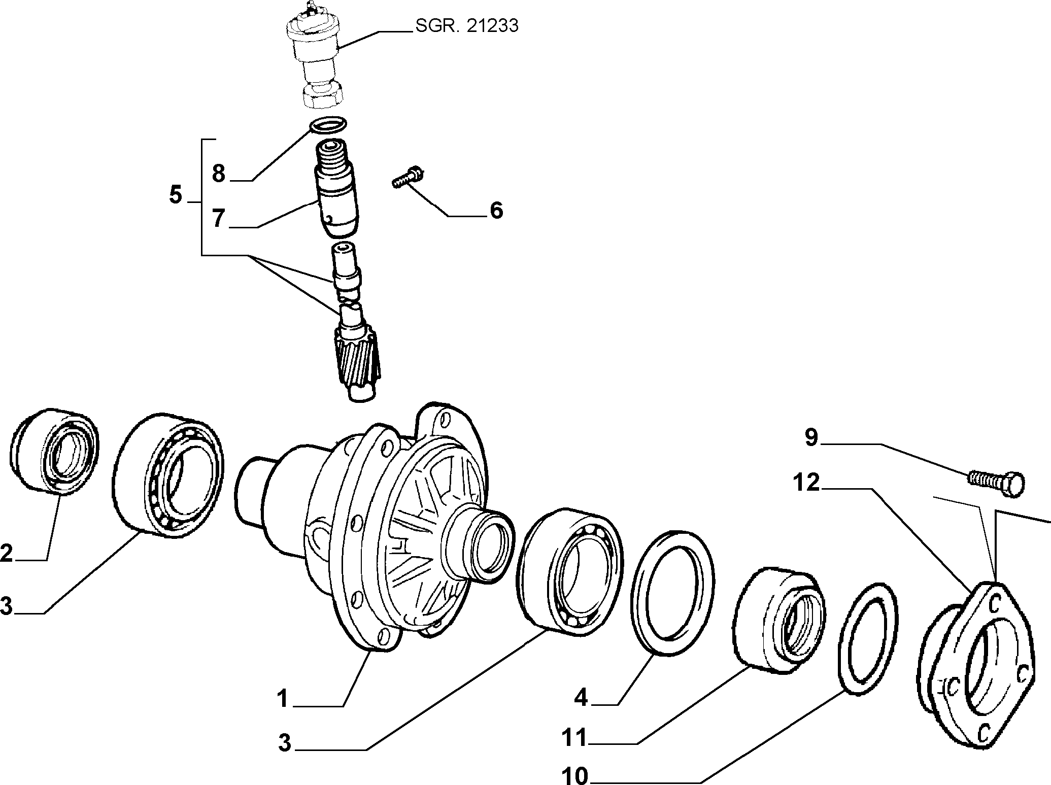 FIAT 7655061 - BEARING onlydrive.pro