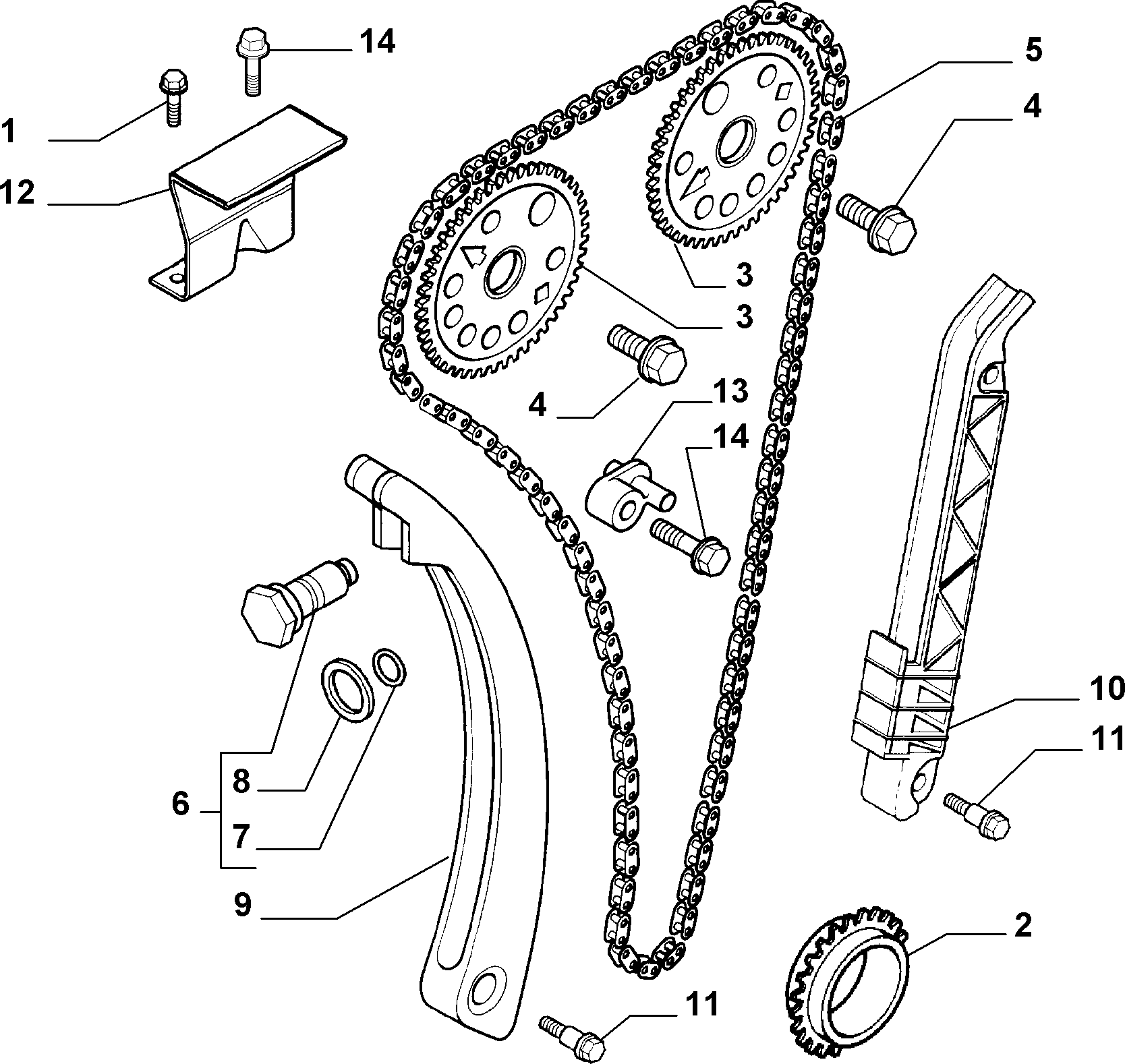 FIAT 71739301 - Timing Chain Kit onlydrive.pro