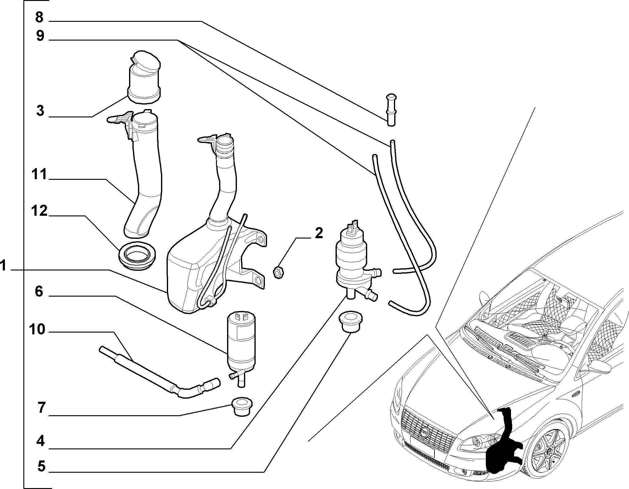 FORD 71740942 - Klaasipesuvee pump,klaasipuhastus onlydrive.pro