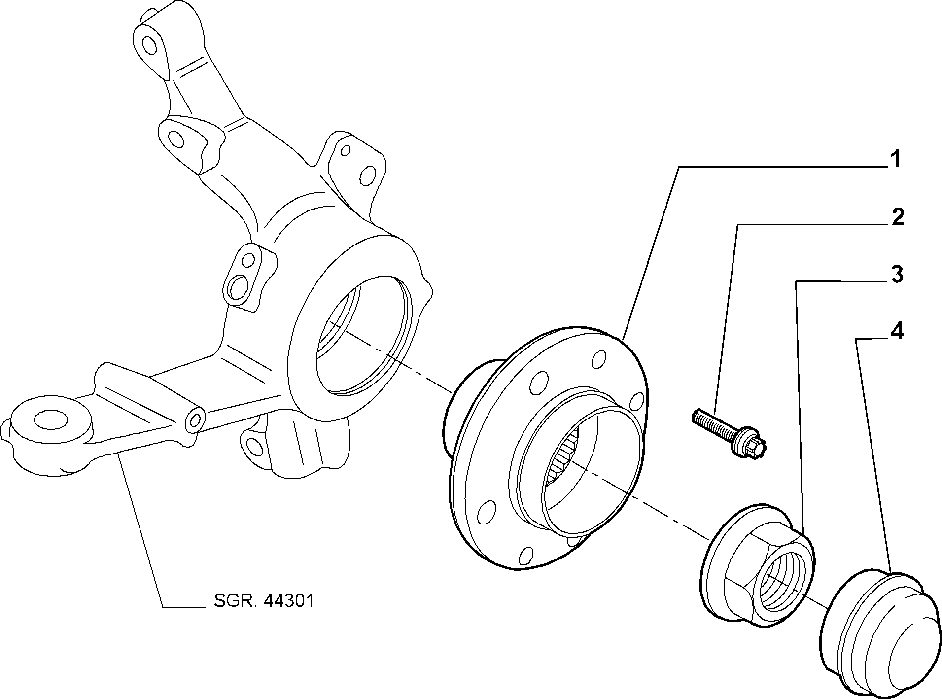 FIAT 51748680 - Bearing Kit, wheel hub onlydrive.pro