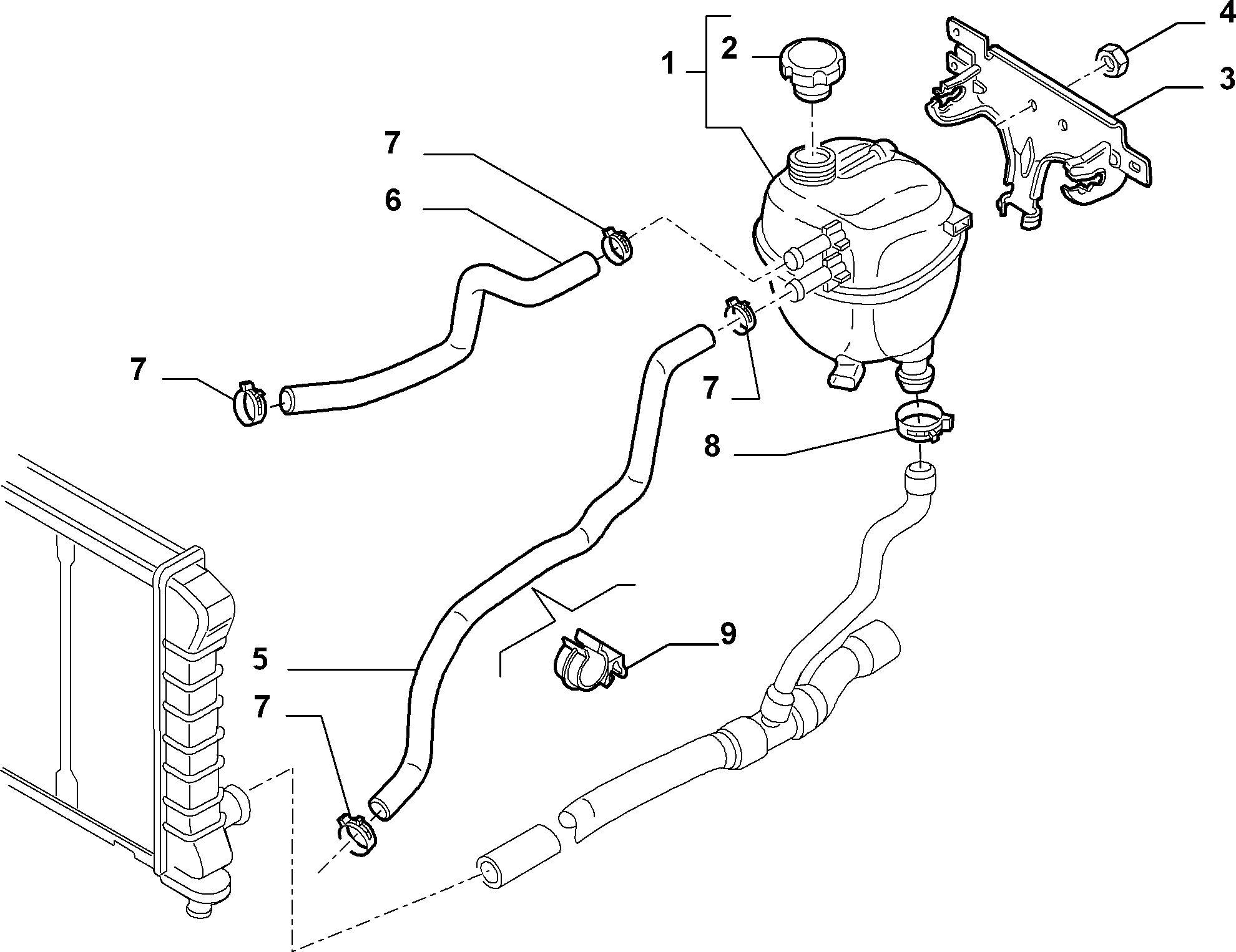 FIAT 51775332 - Radiator and piping (var.: 2/rev.: 0): 01 pcs. onlydrive.pro