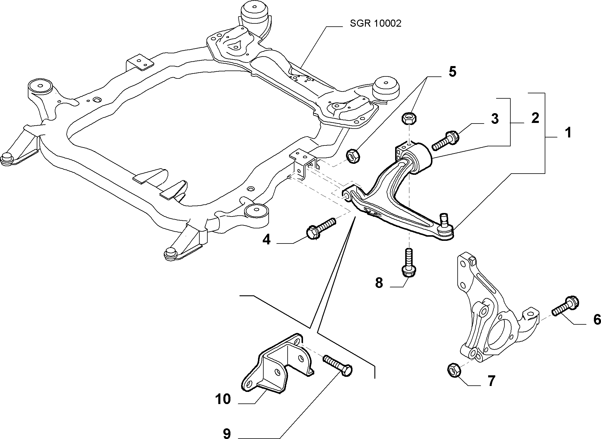 FIAT 71740107 - Bush of Control / Trailing Arm onlydrive.pro