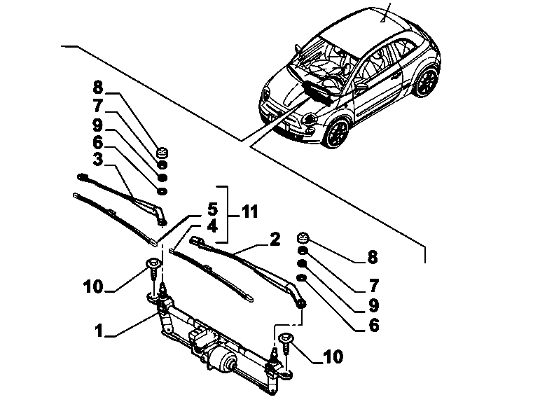 FIAT 71805145 - Valytuvo gumelė onlydrive.pro