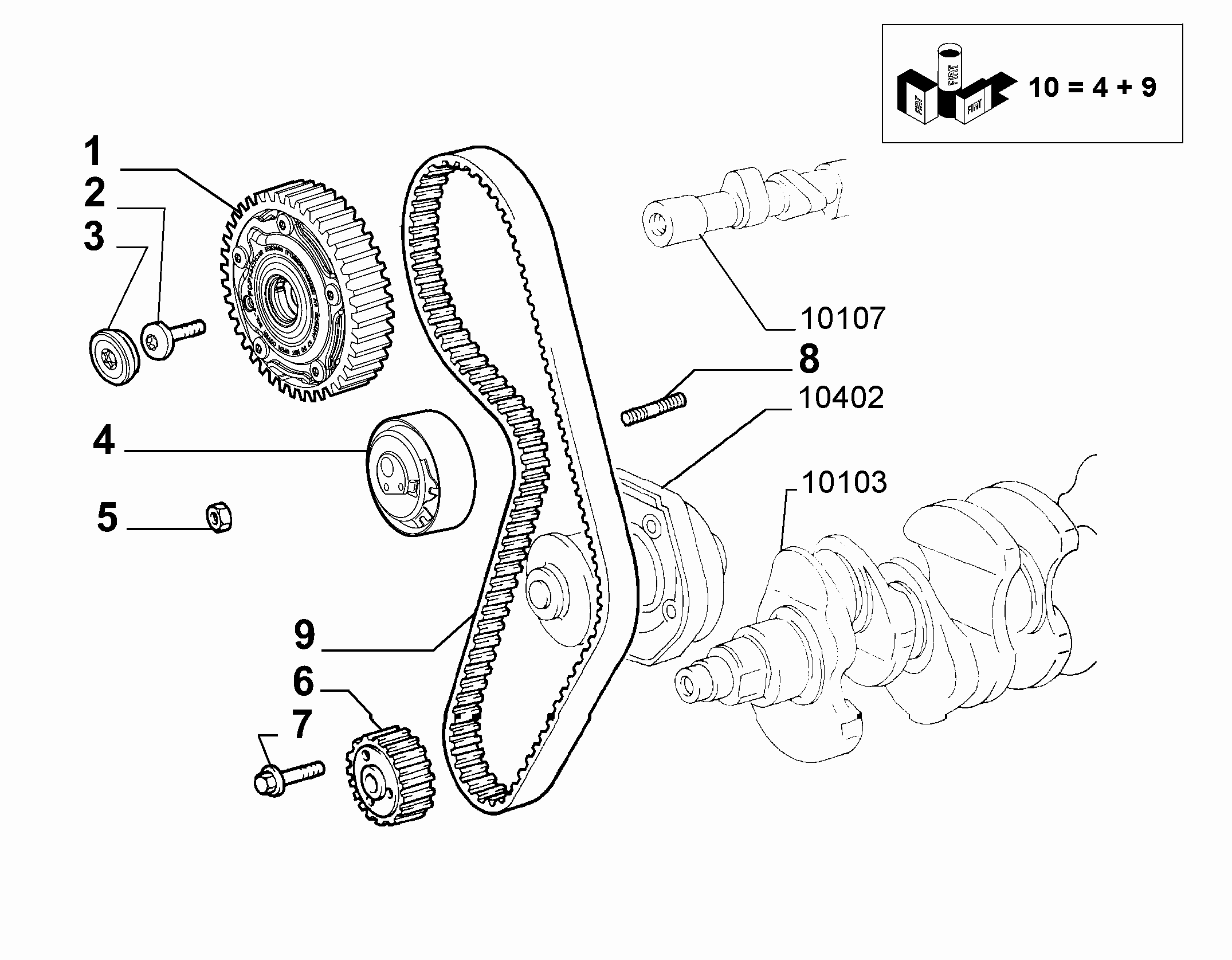 FORD 71753156 - Vandens siurblio ir paskirstymo diržo komplektas onlydrive.pro