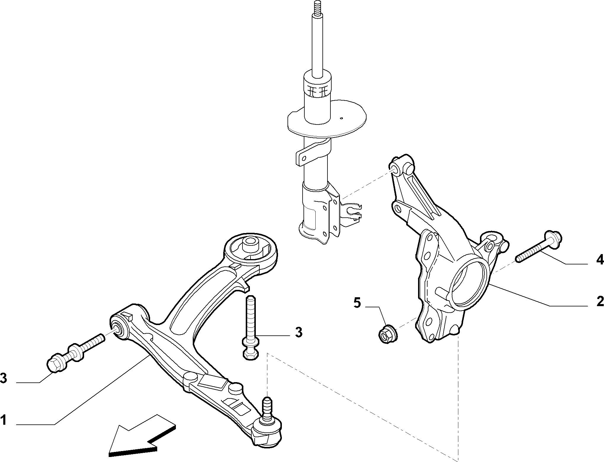 FIAT 51860383 - Neatkarīgās balstiekārtas svira, Riteņa piekare onlydrive.pro