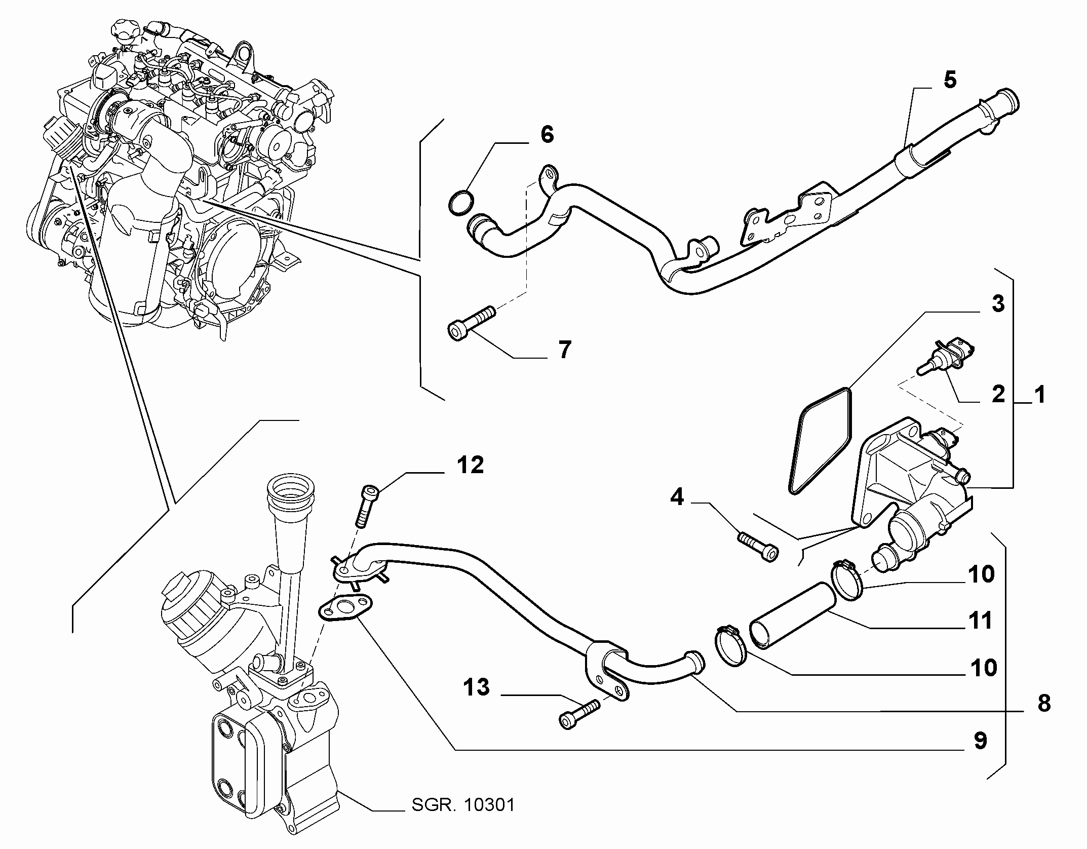 Chrysler 55206393 - Sensor, coolant temperature onlydrive.pro