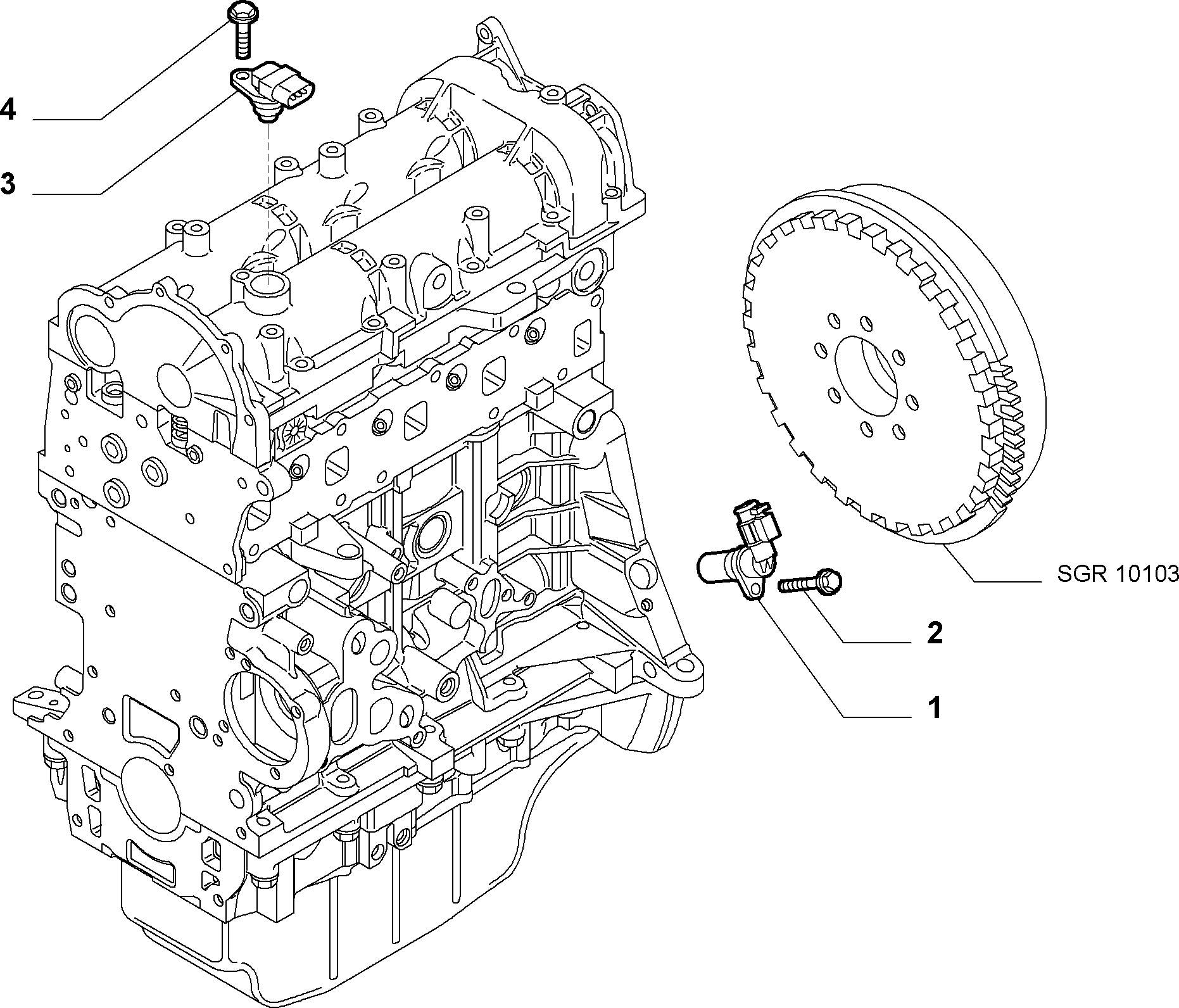 Chrysler 73502752 - Sensor, camshaft position onlydrive.pro