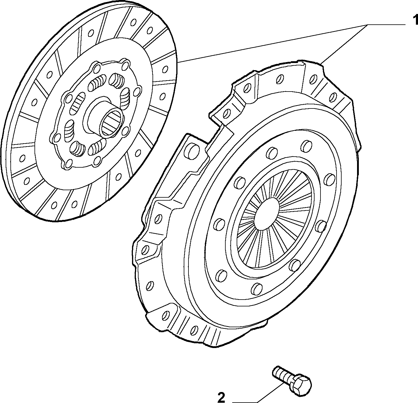 FIAT 55235327 - Clutch kit (var.: 1/rev.: 0): 01 pcs. onlydrive.pro