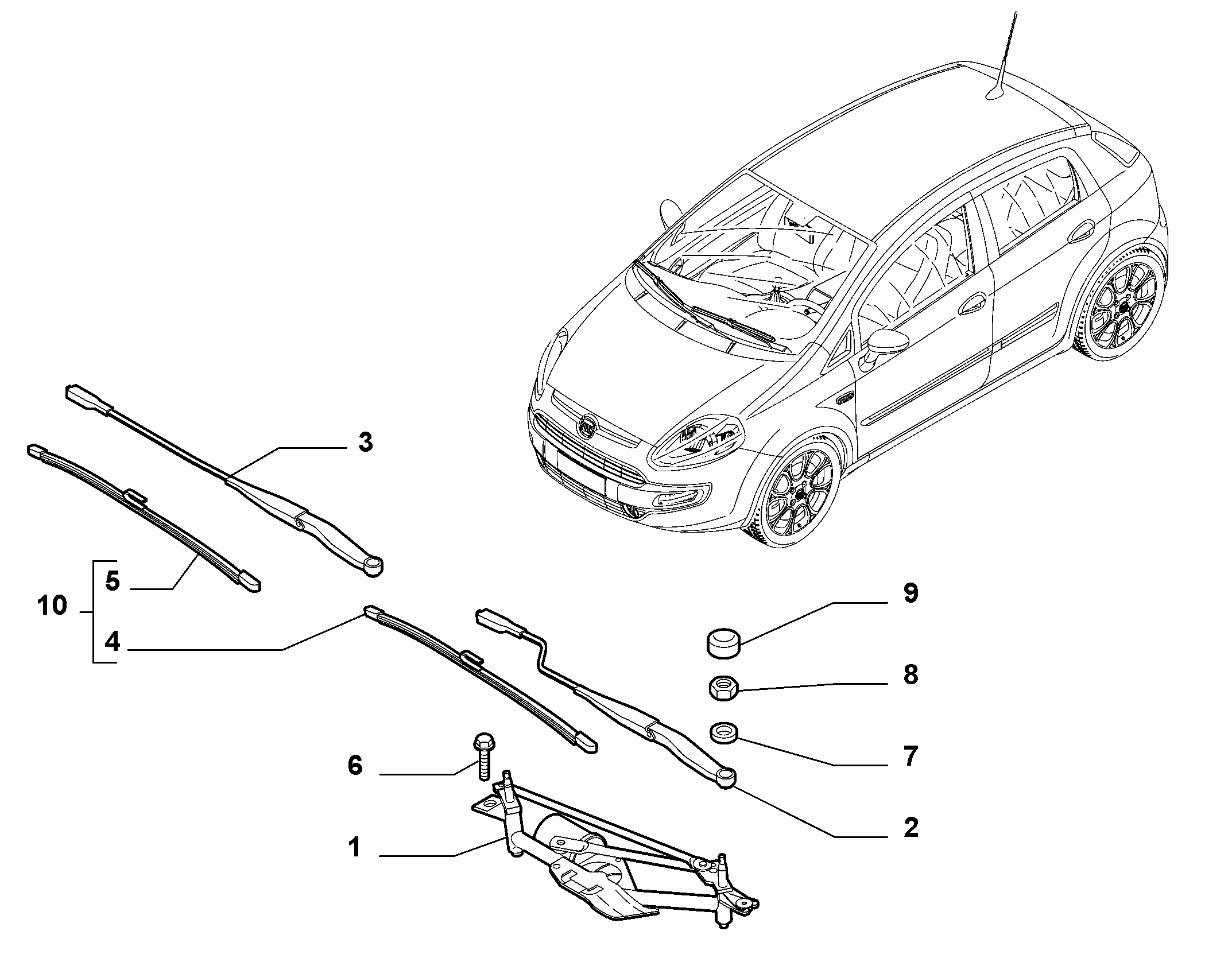 FIAT 71805137 - Klaasipuhastaja kumm onlydrive.pro