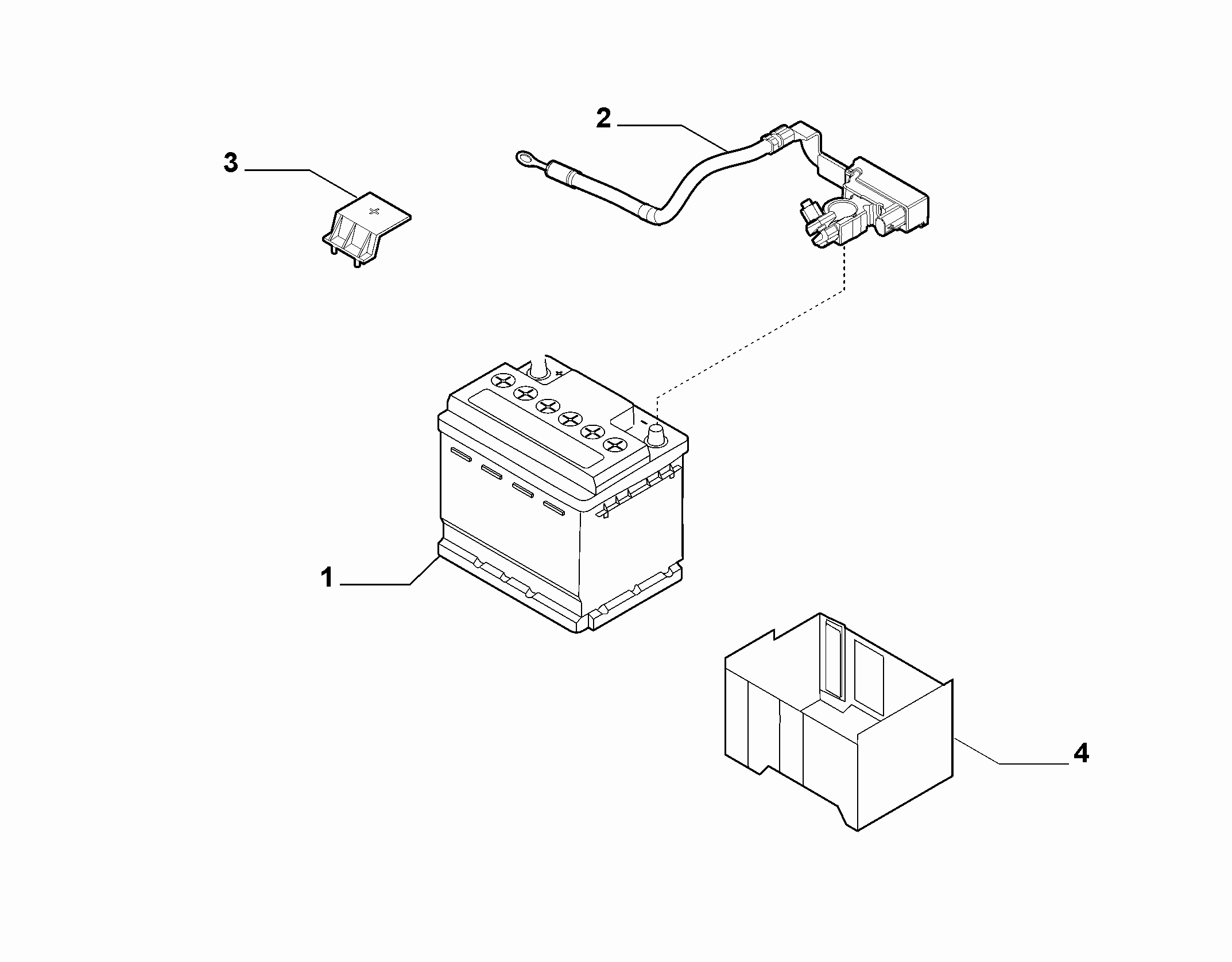 FIAT 71752830 - Battery and case (var.: 1/rev.: 0): 1 pcs. onlydrive.pro