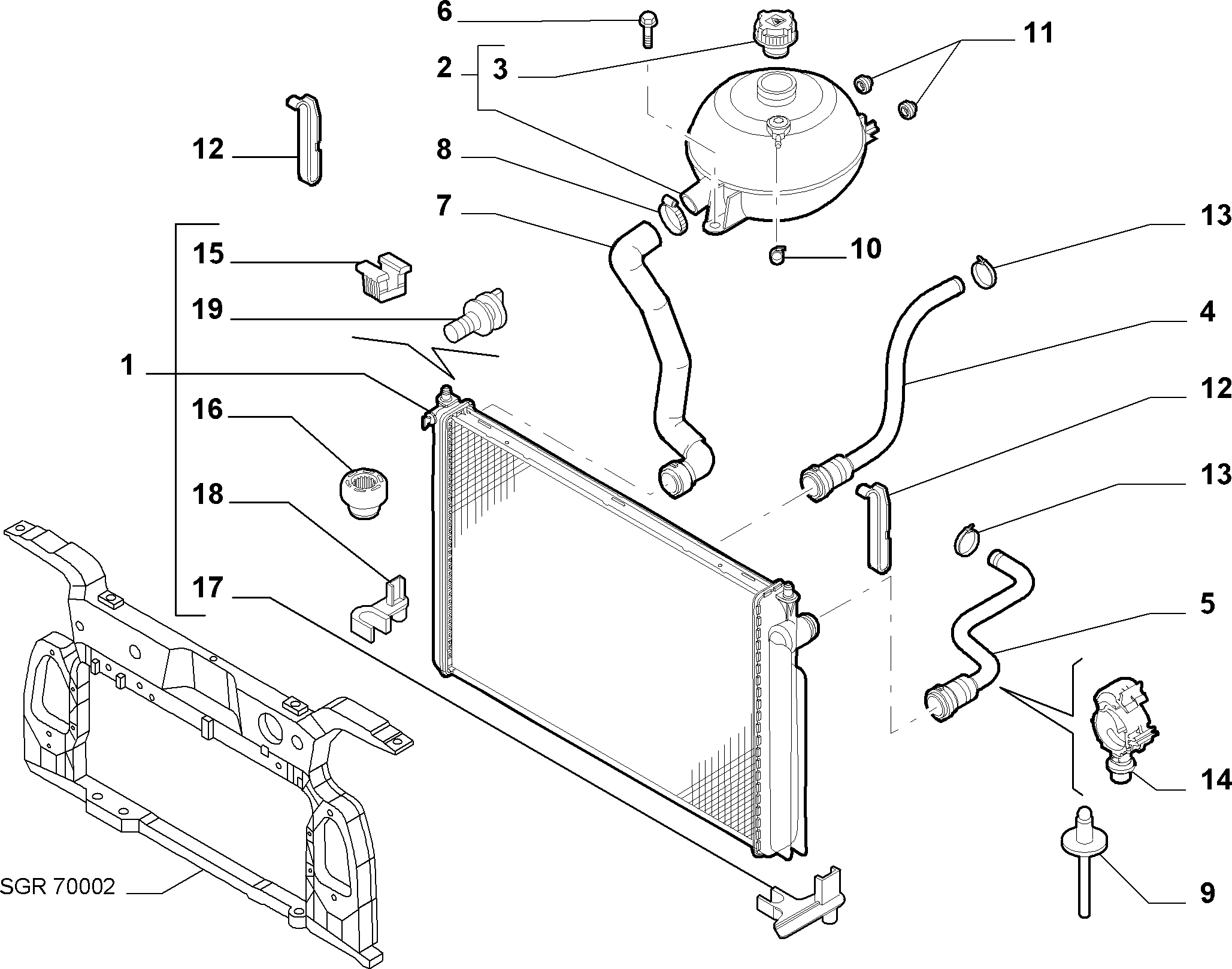 FIAT 46798743 - Radiatorius, variklio aušinimas onlydrive.pro