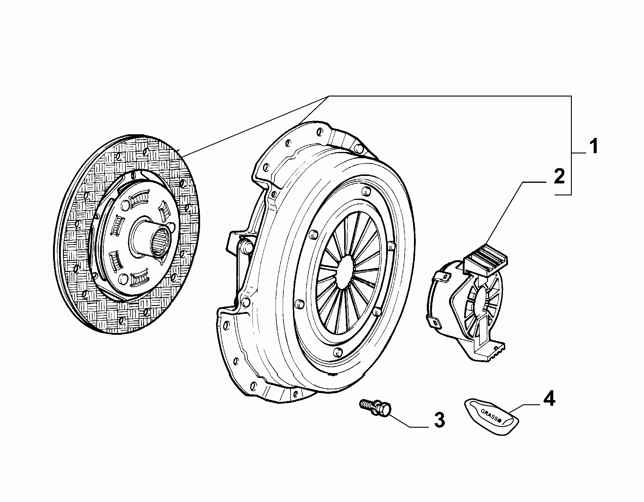 FIAT 71752579 - Clutch Kit onlydrive.pro