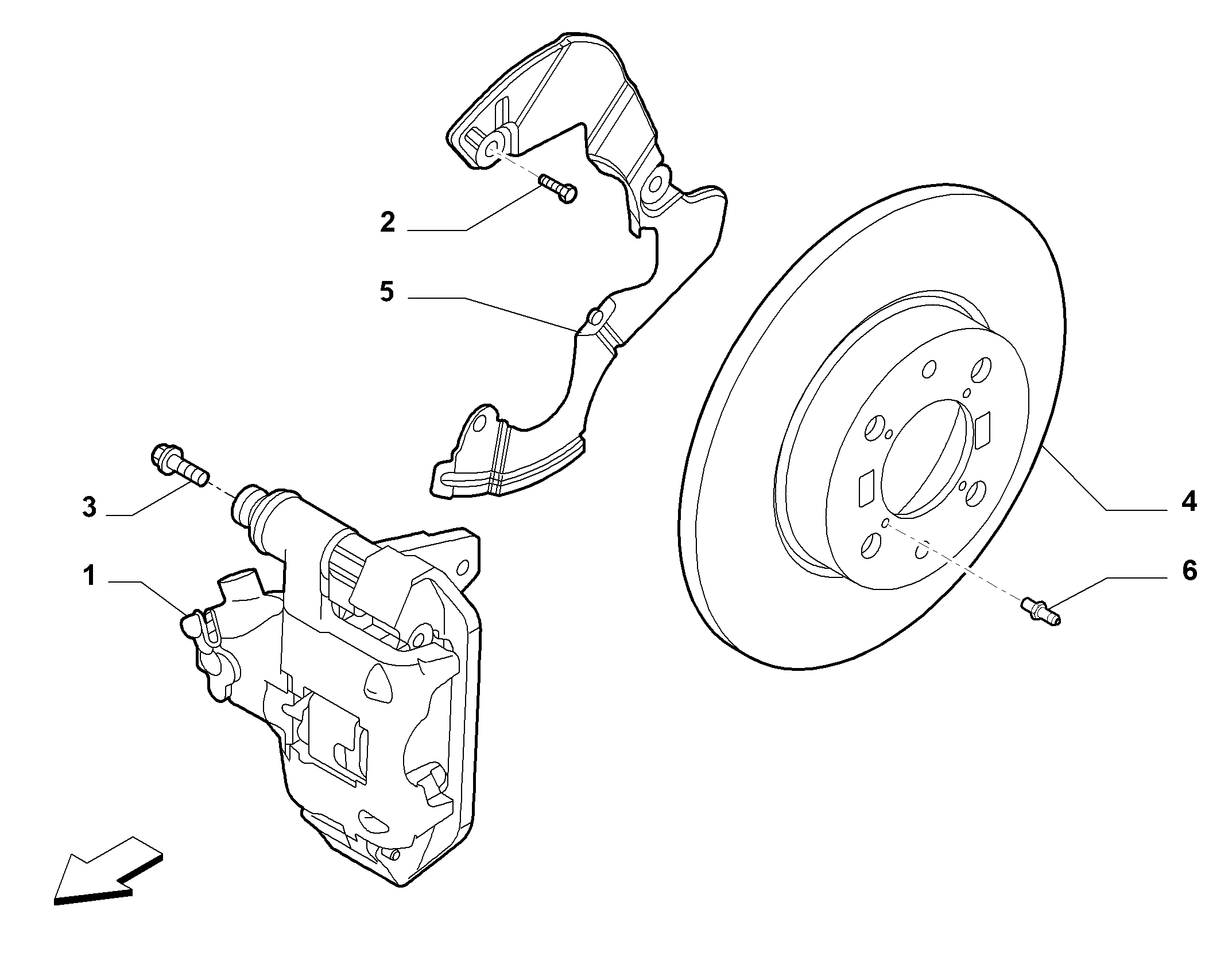 FIAT 735487229 - Front wheel brakes (var.: 1/rev.: 0): 1 pcs. onlydrive.pro