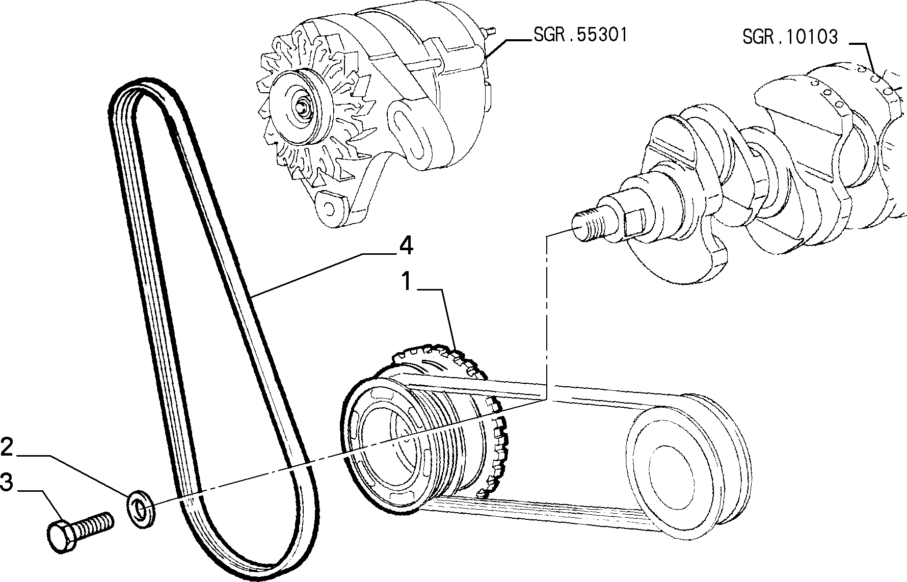 FIAT 71739607 - V formos rumbuoti diržai onlydrive.pro