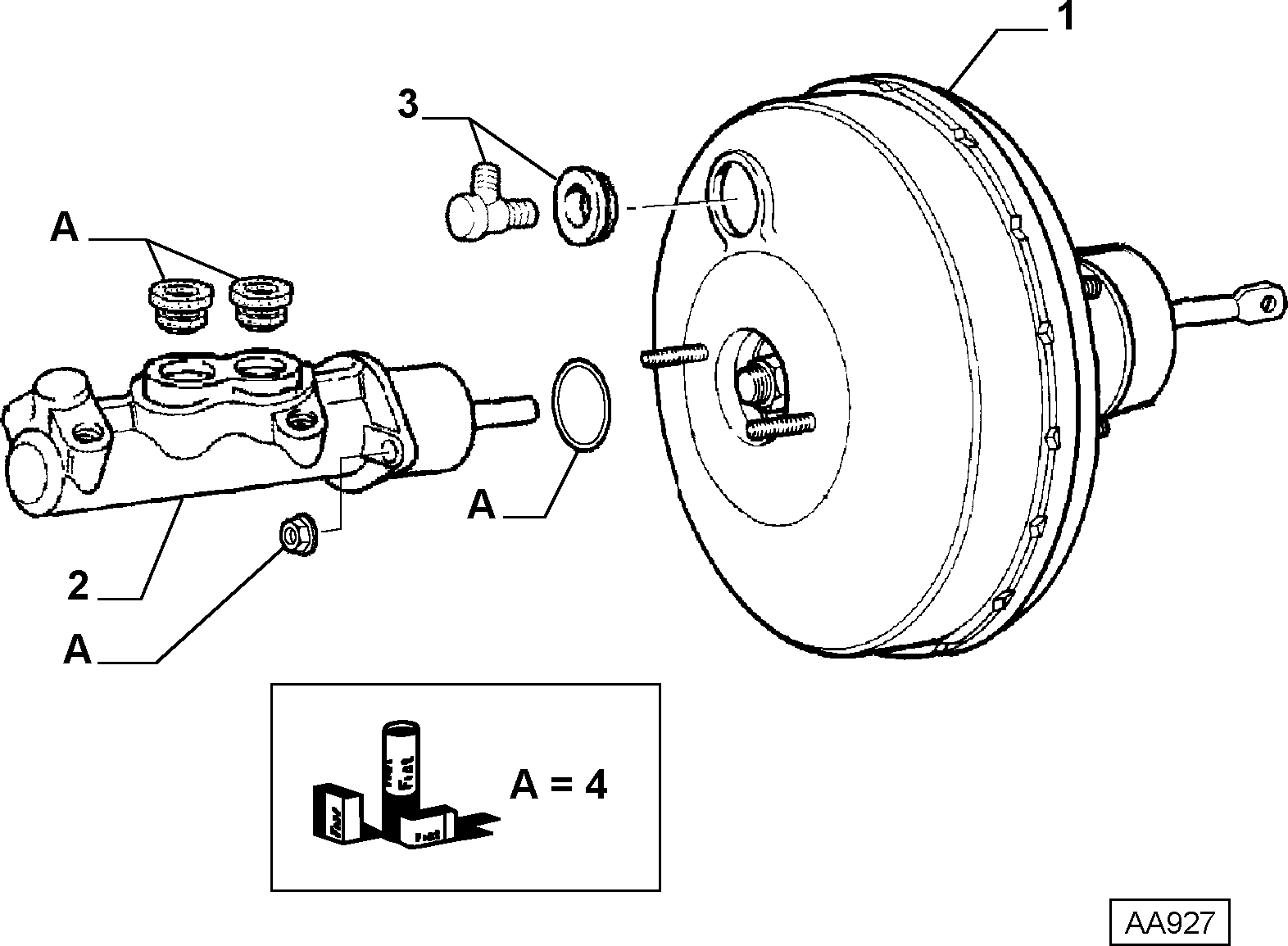 FIAT 71738446 - 46409003 - power brake  (var.: 1/rev.: 0), (pnc:1; №1): 01 pcs. onlydrive.pro