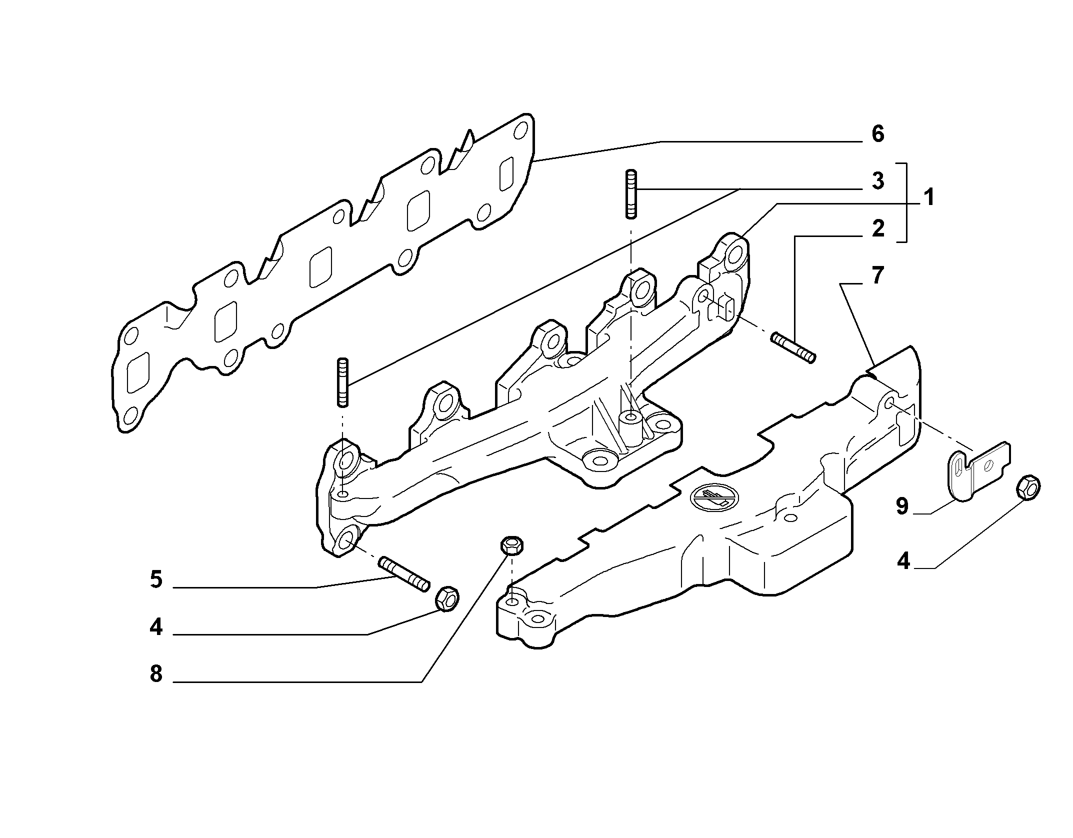 FIAT 73500058 - Gasket, exhaust manifold onlydrive.pro