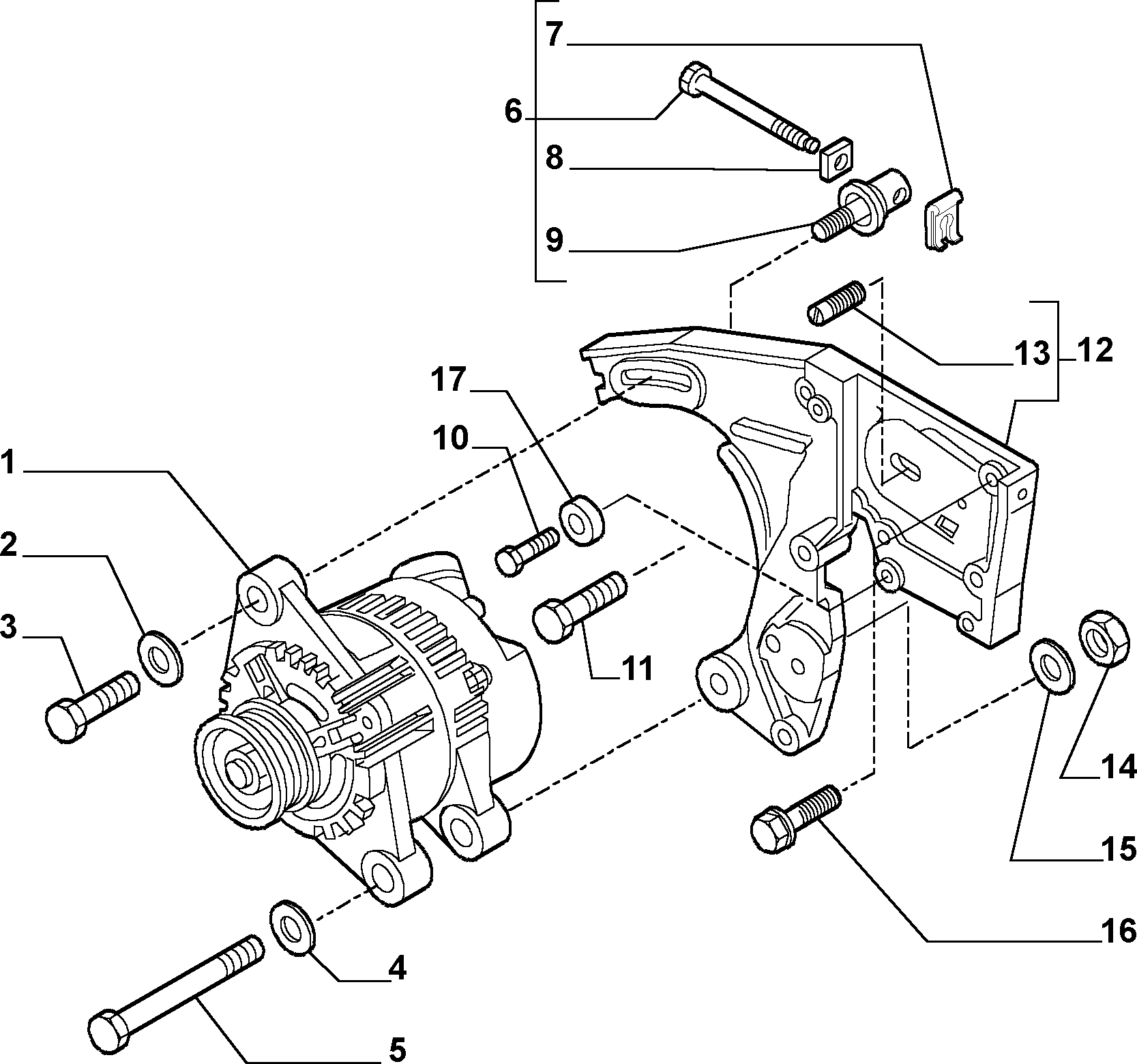 FIAT 46782213 - Kintamosios srovės generatorius onlydrive.pro