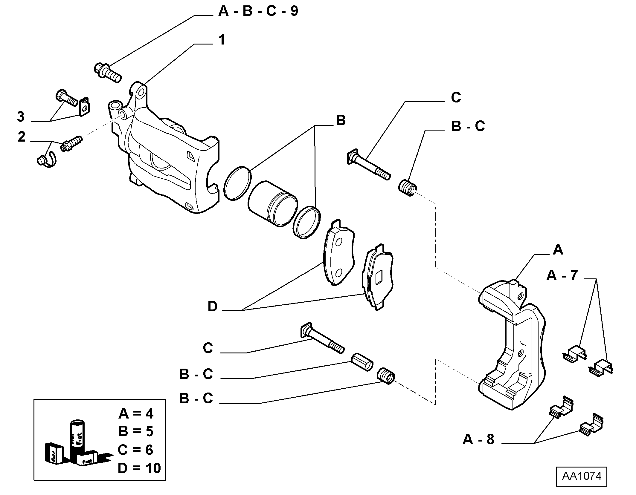 FIAT 77362746 - 735330271 - front caliper lh (var.: 1/rev.: 0), (pnc:4; №1): 01 pcs. onlydrive.pro