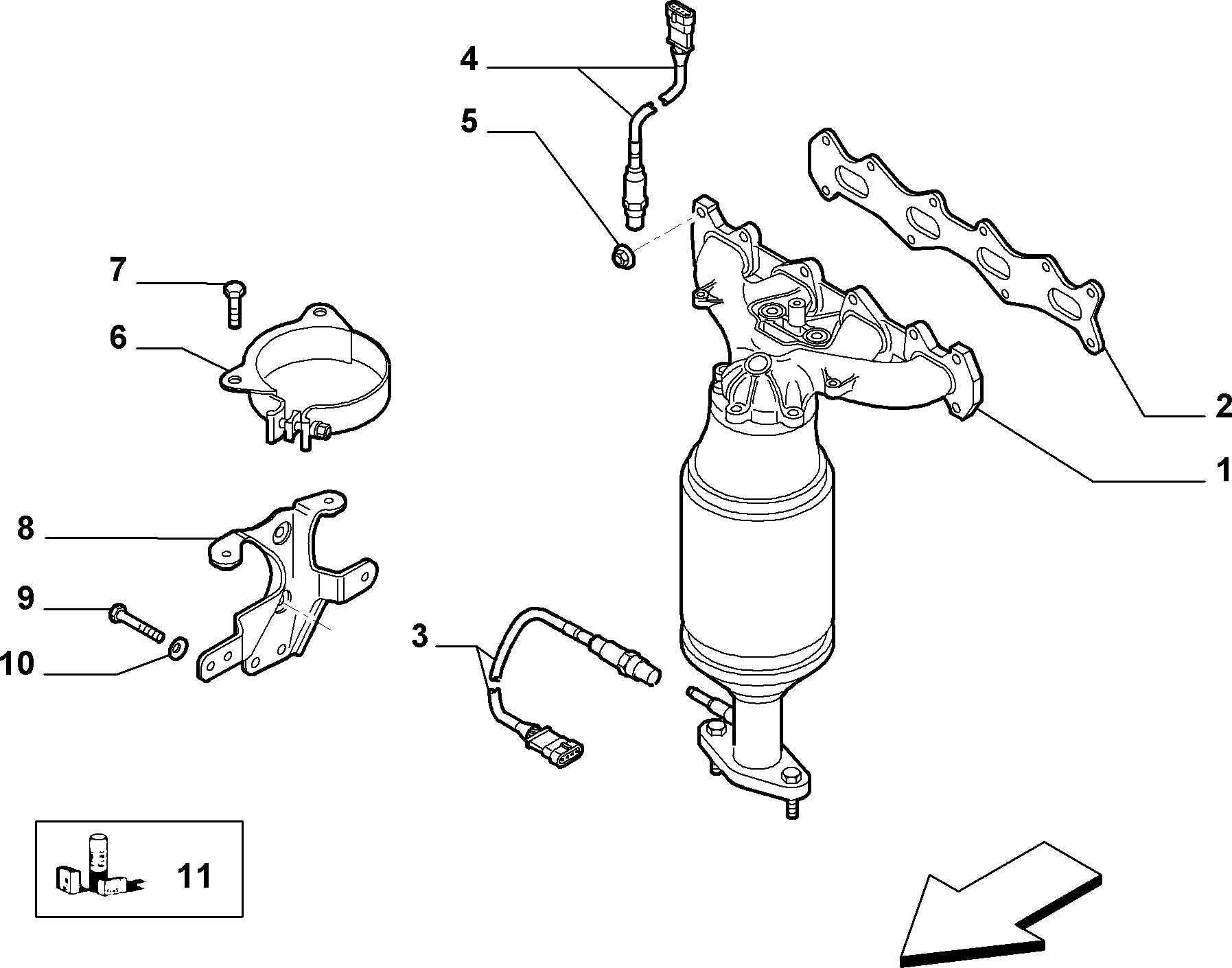 FIAT 46808744 - Catalytic Converter onlydrive.pro