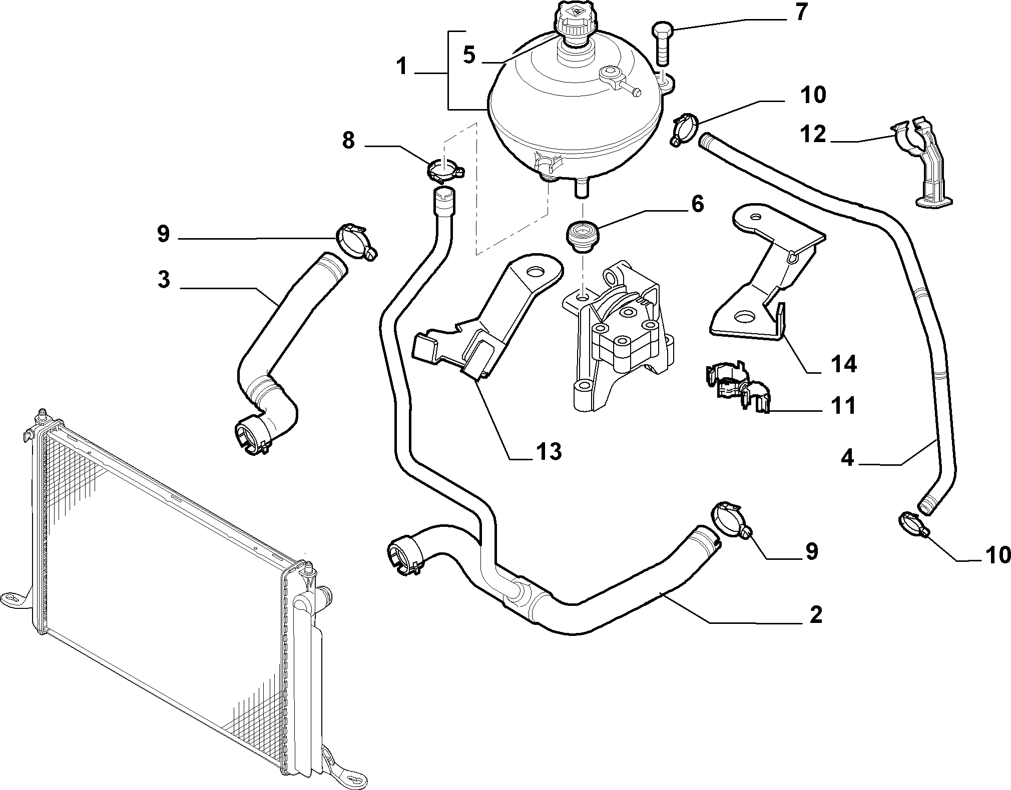 FIAT 51722078 - Expansion Tank, coolant onlydrive.pro