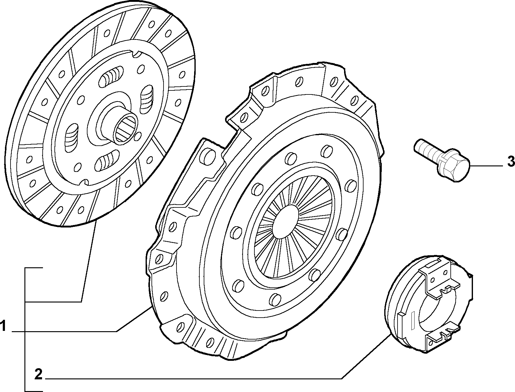 FIAT 71736492 - Clutch Kit onlydrive.pro