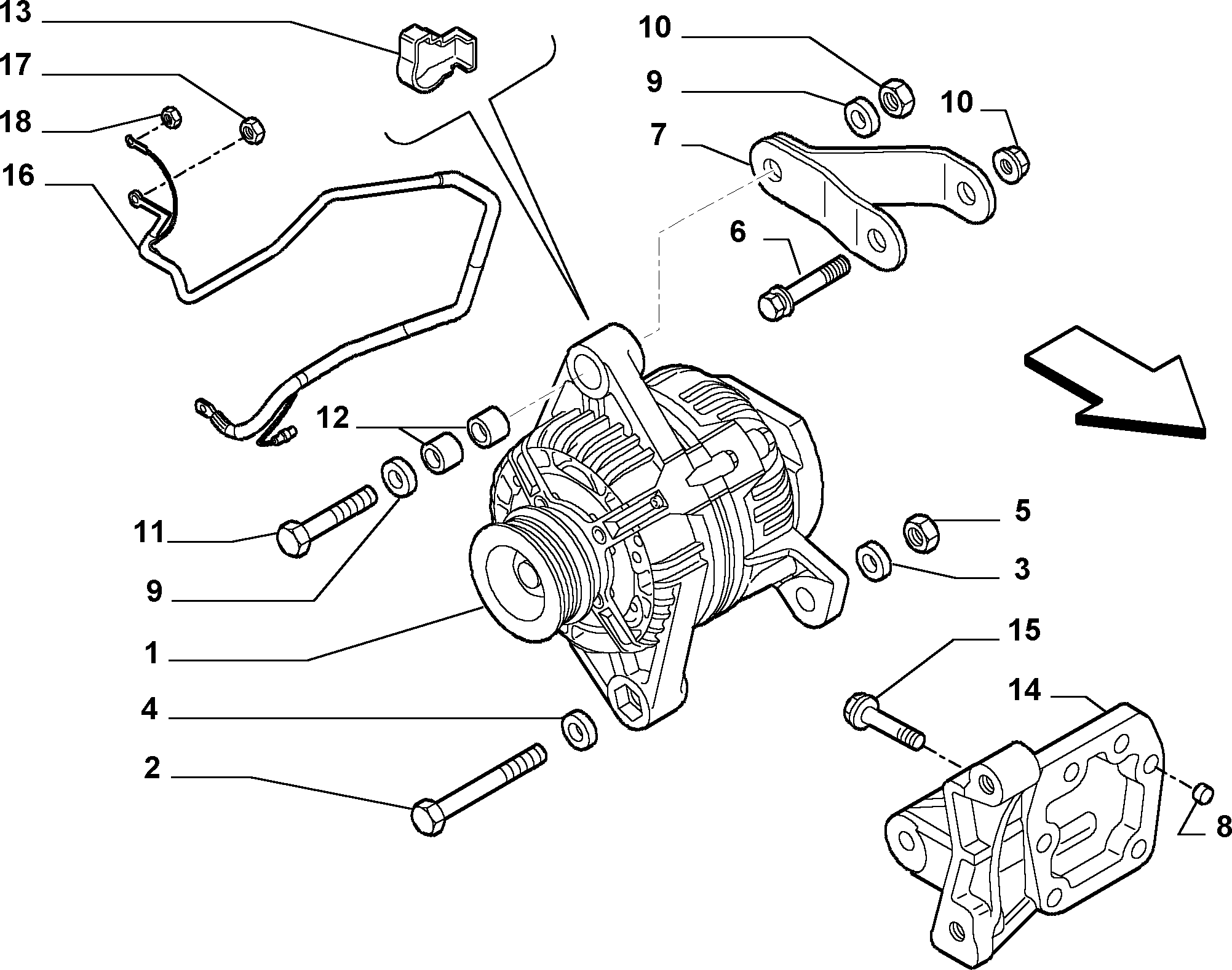 FIAT 7 641 974 - Ķīļrievu siksna onlydrive.pro