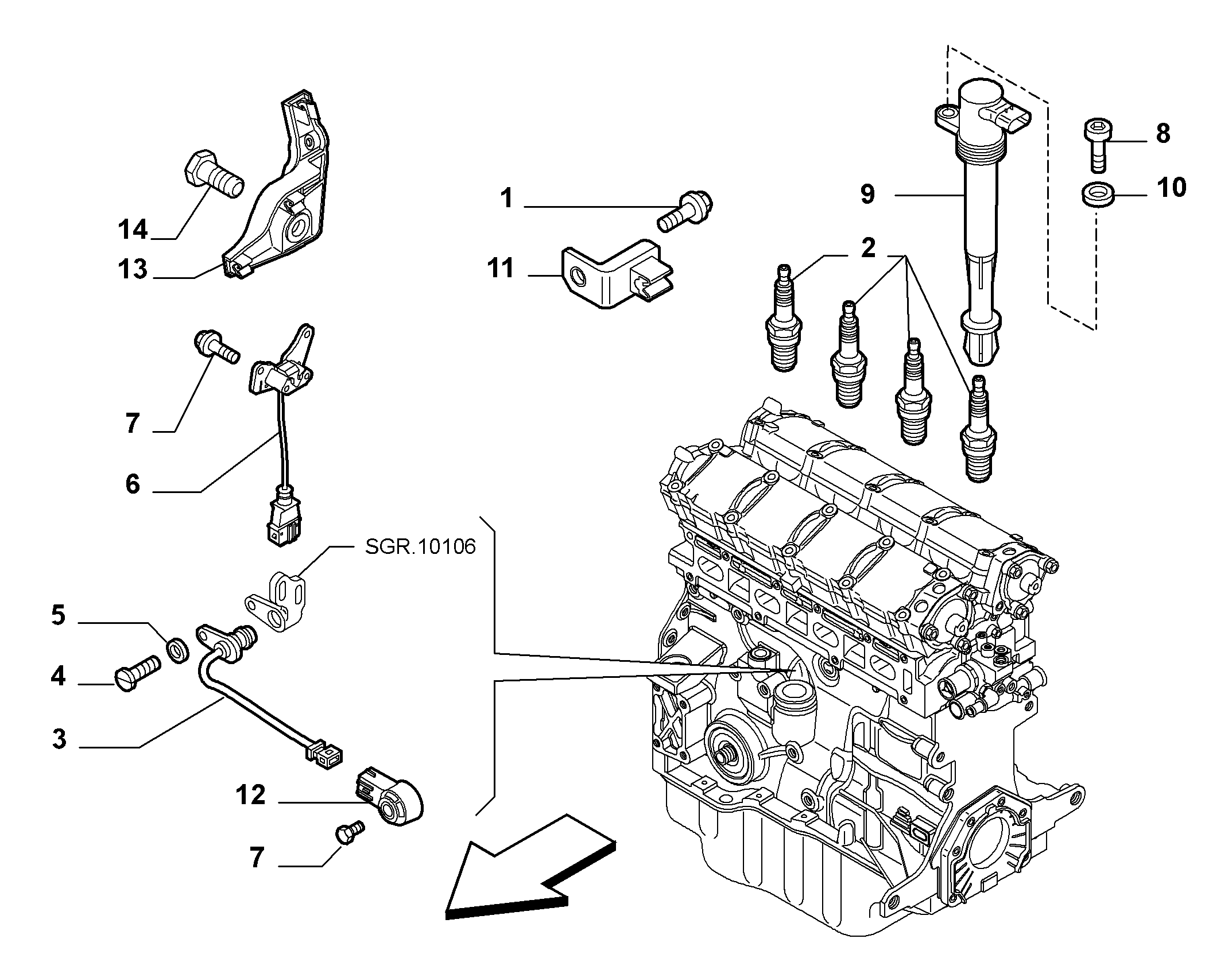 FIAT 55190562 - Knock Sensor onlydrive.pro