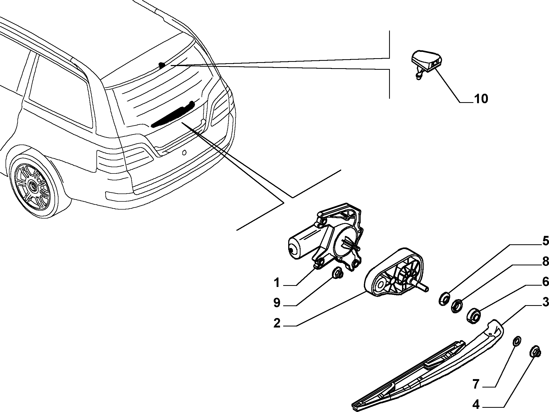 FIAT 46775472 - Wiper Arm, window cleaning onlydrive.pro