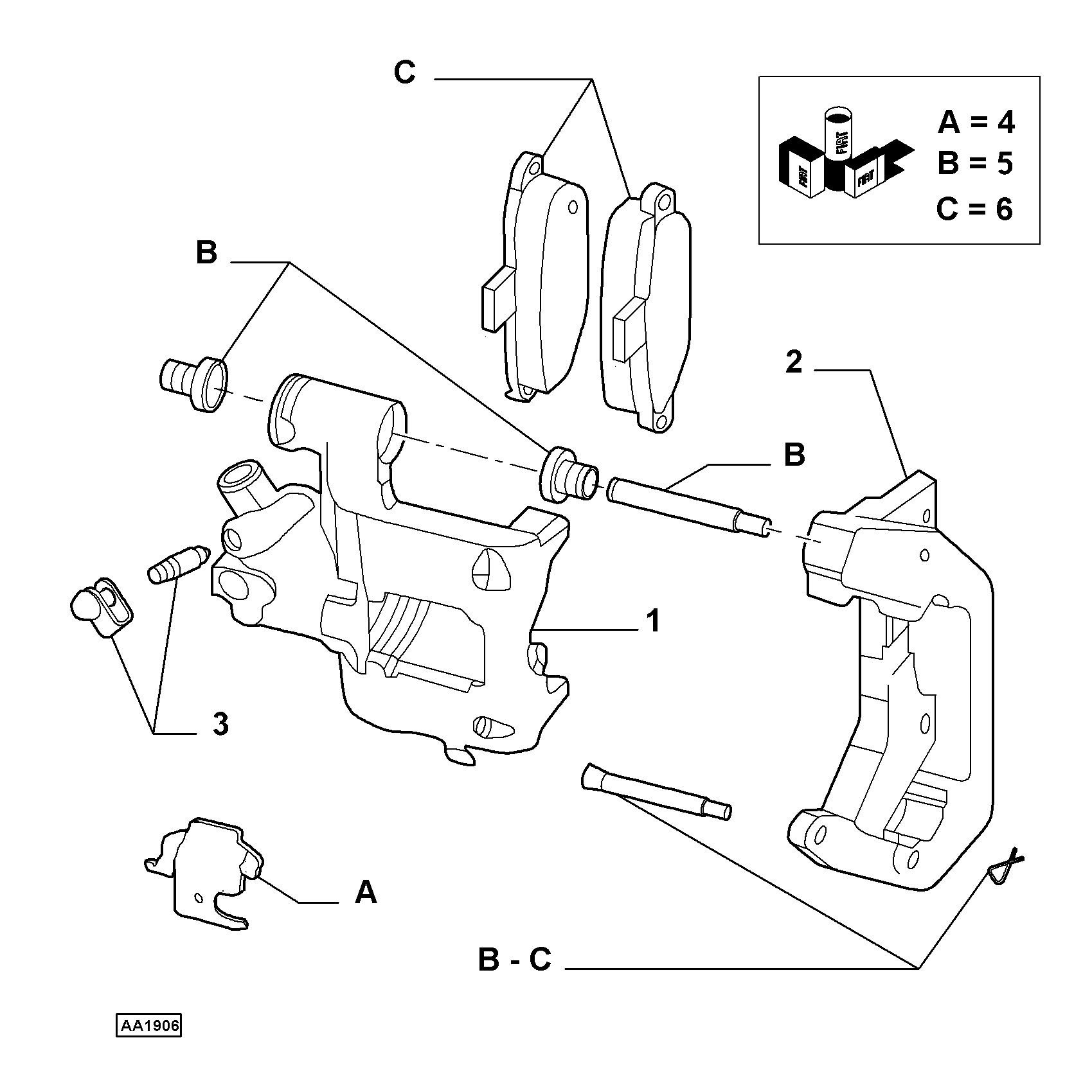 FIAT 77365337 - Brake Pad Set, disc brake onlydrive.pro