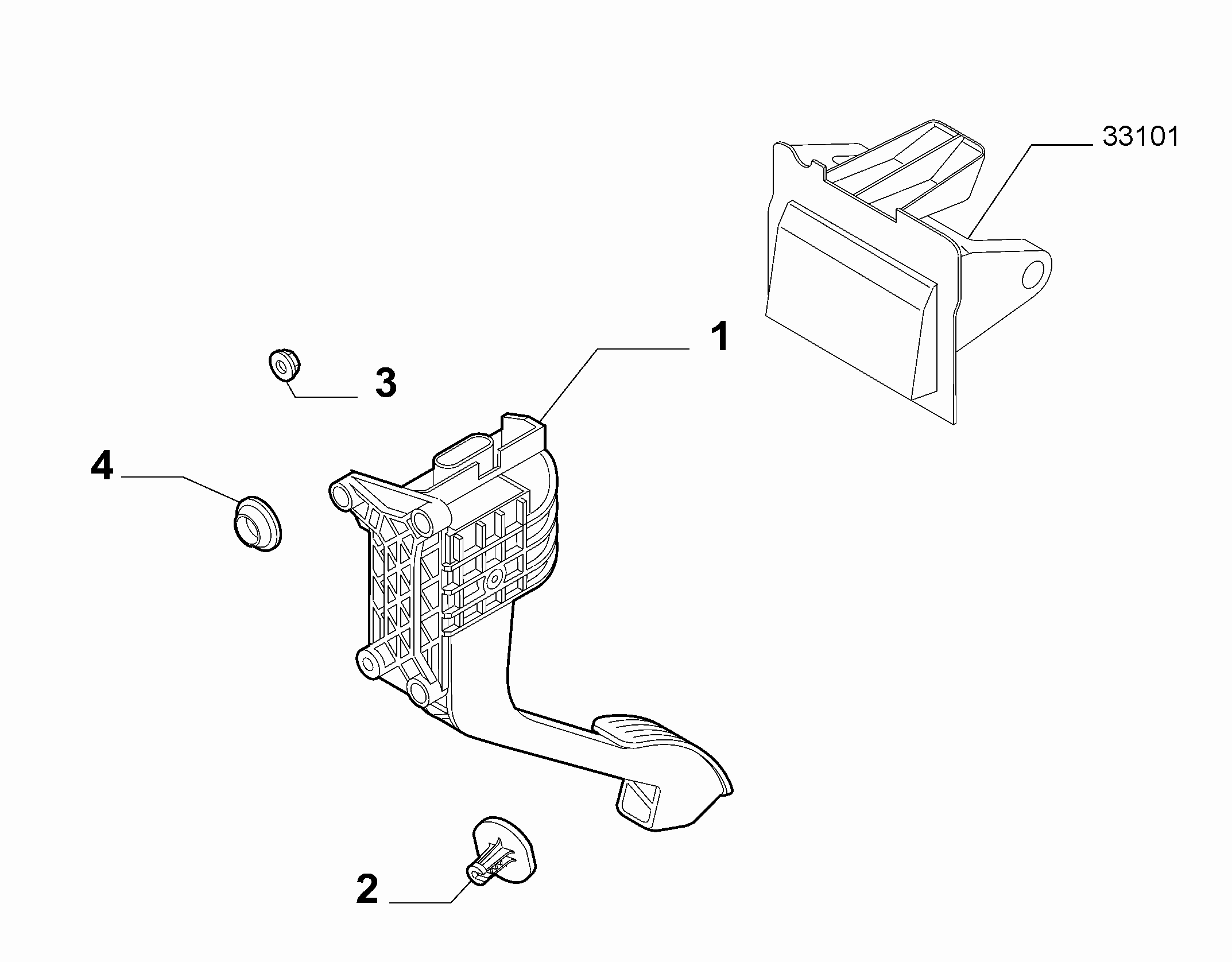 FIAT 46838427 - Sensor, accelerator pedal position onlydrive.pro