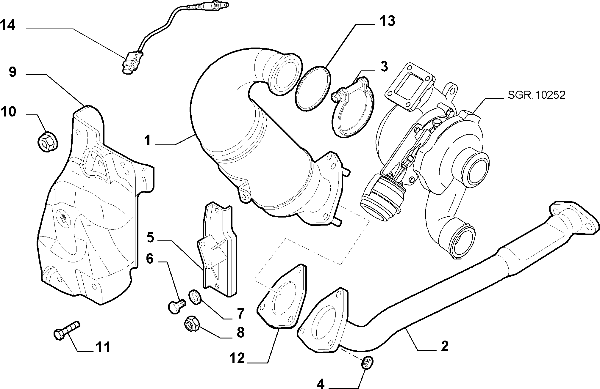 Opel 55189996 - Oxygen, Lambda Sensor onlydrive.pro