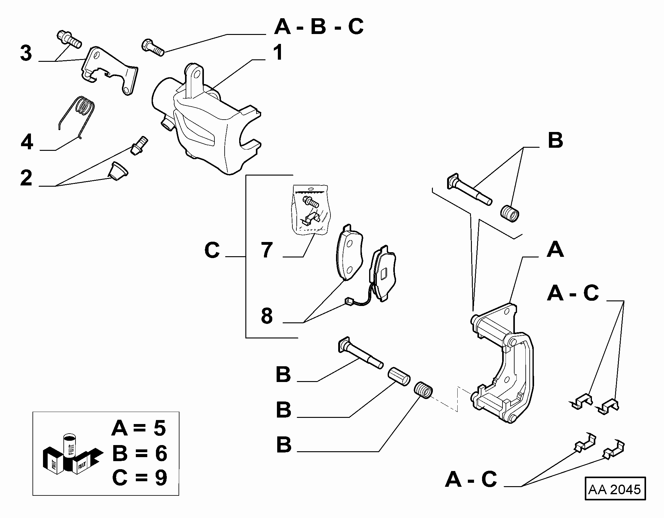 FIAT 77364590 - Brake Pad Set, disc brake onlydrive.pro