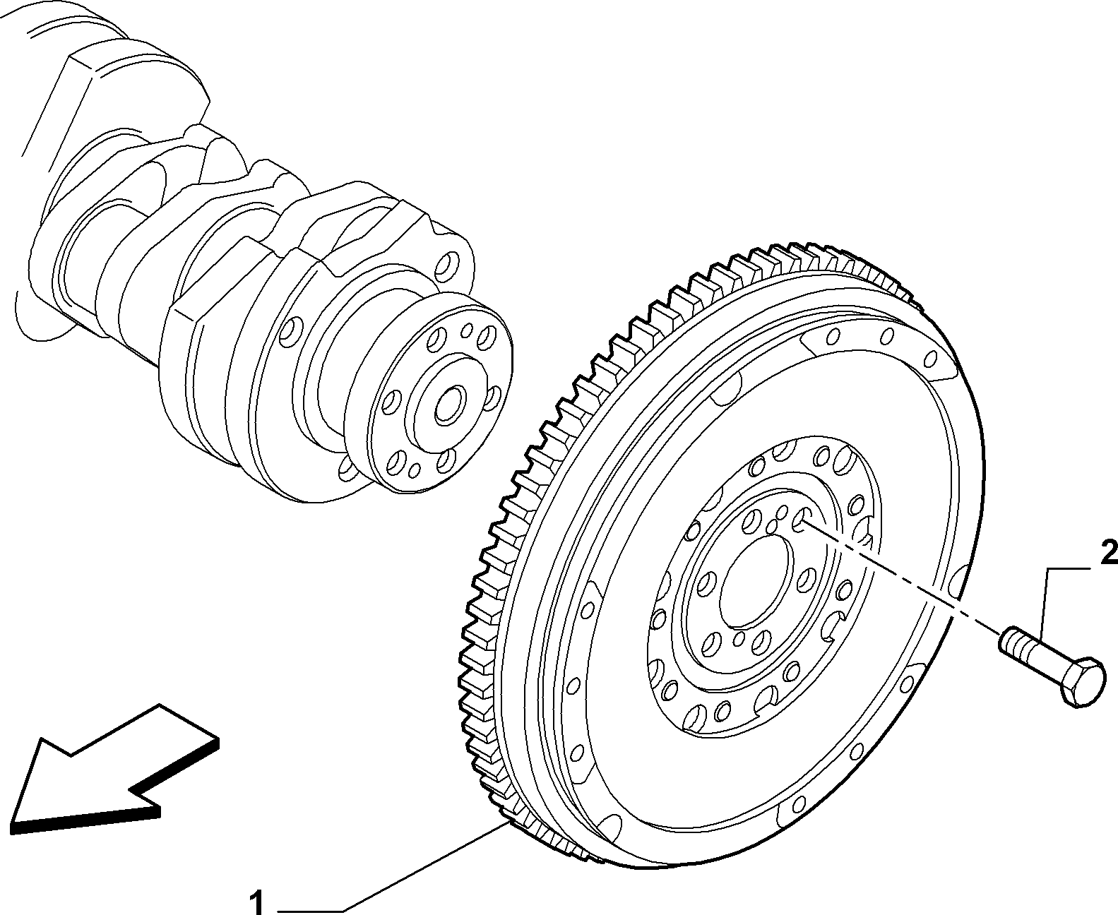 FIAT 55209116 - Flywheel onlydrive.pro