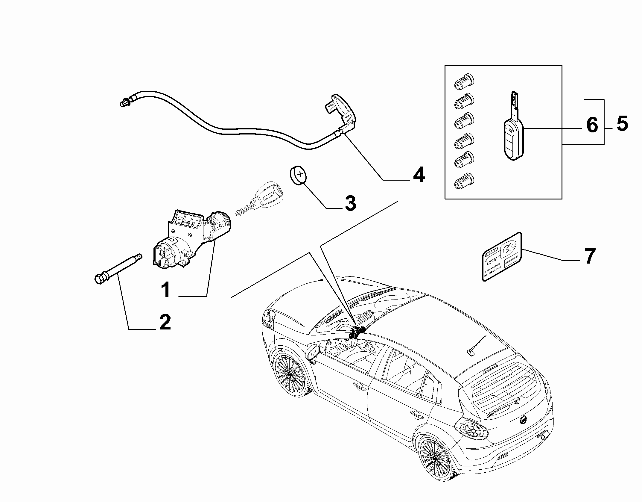 FIAT 71752198 - Lock Cylinder onlydrive.pro