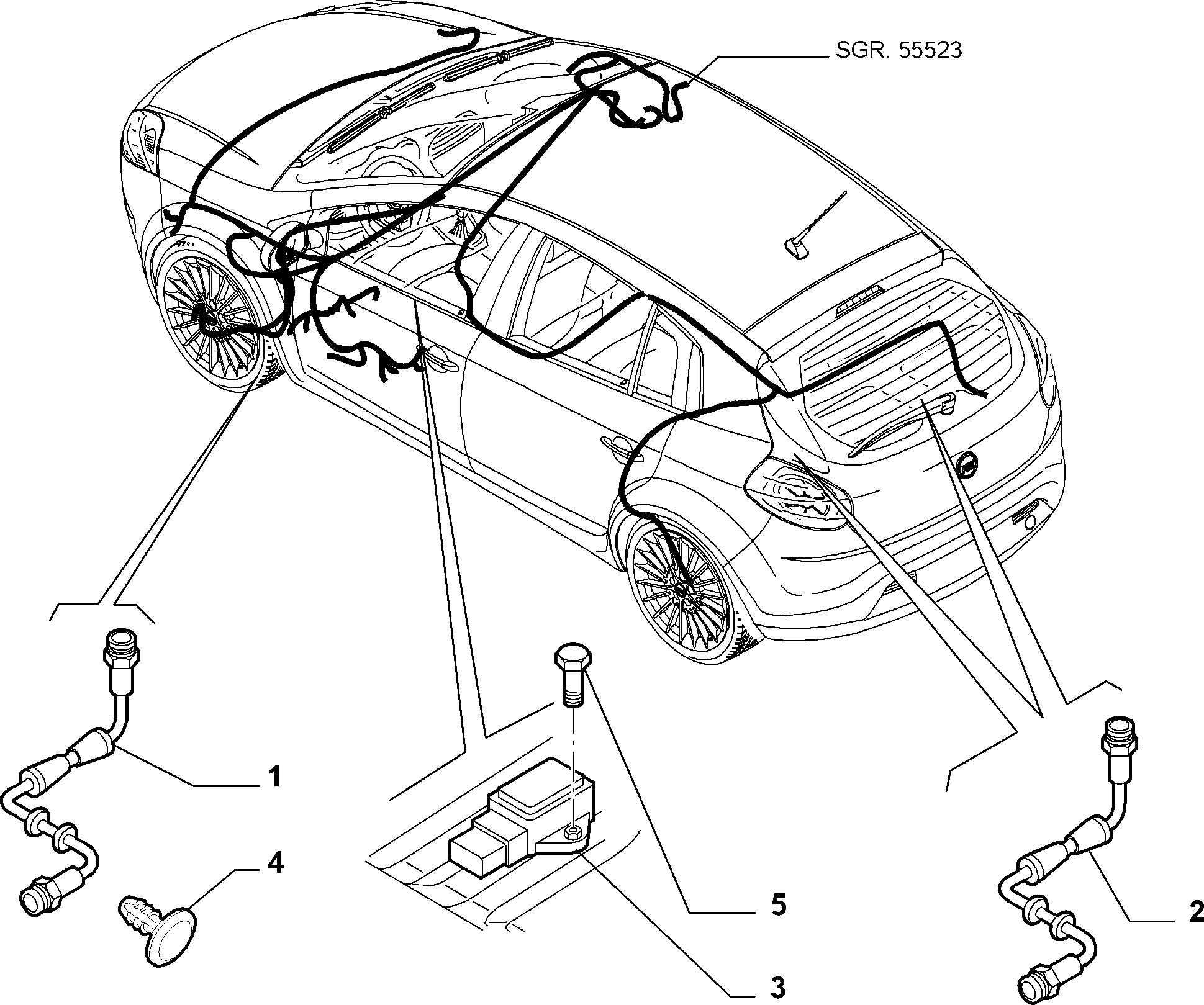 FIAT 51792165 - Sensor, wheel speed onlydrive.pro