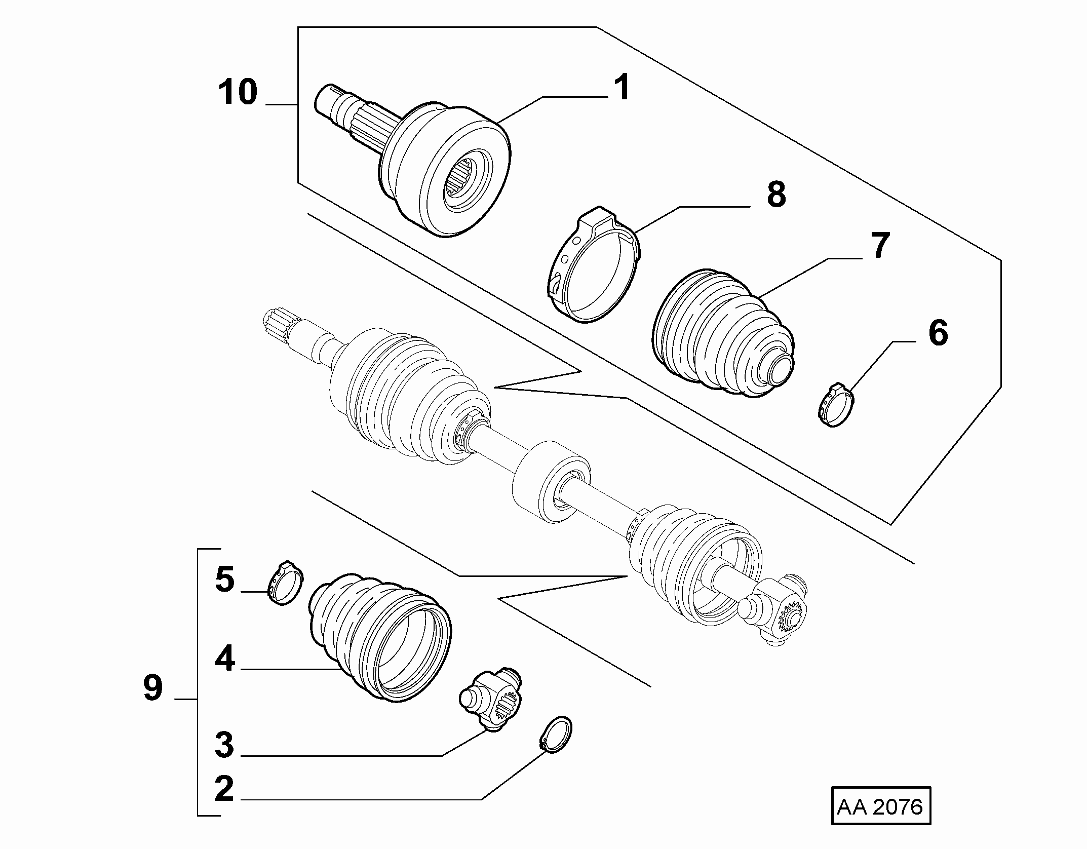 FIAT 46307067 - 46307898 - shaft lh (var.: 1/rev.: 0), (pnc:1; №1): 01 pcs. onlydrive.pro