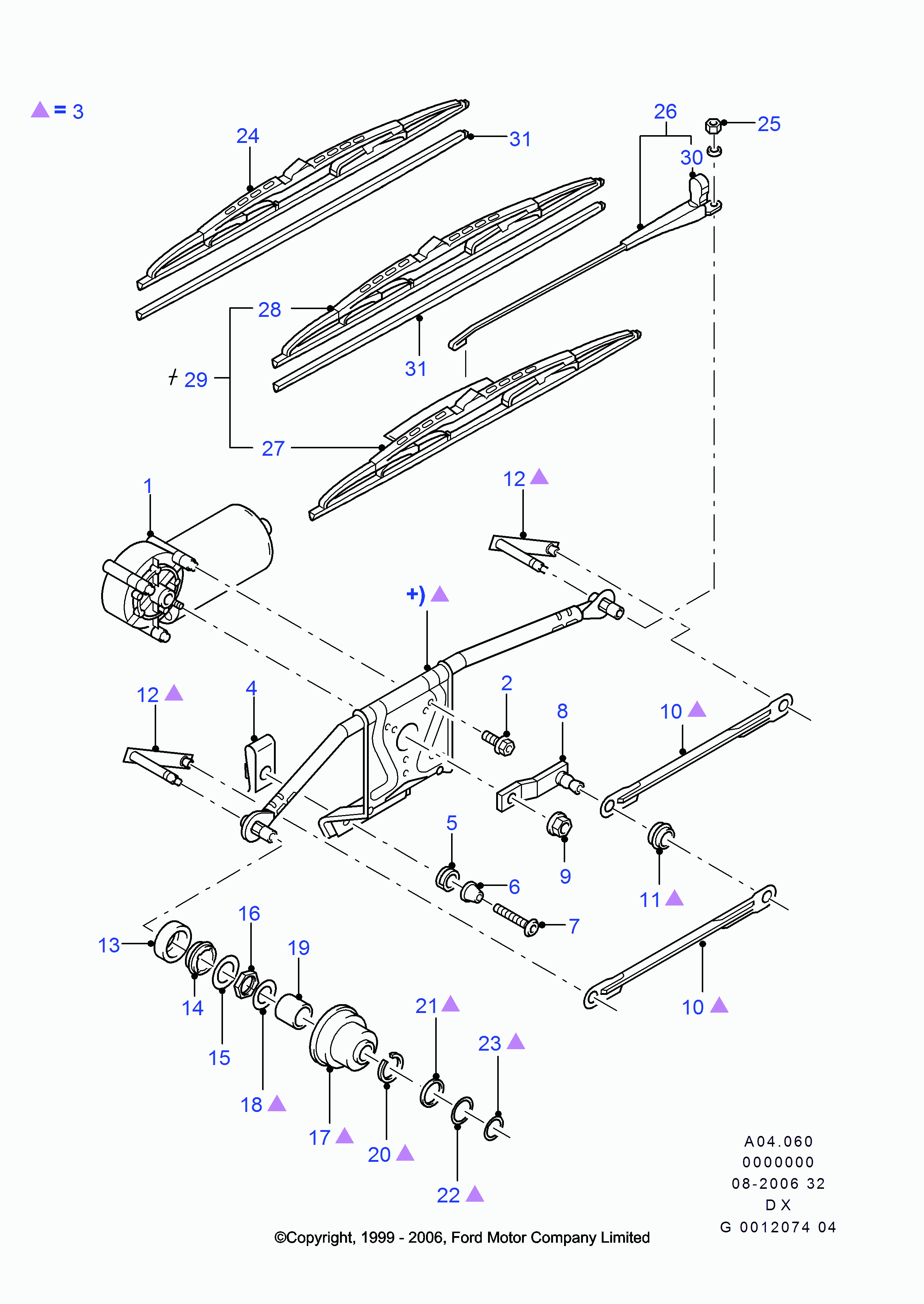 FORD 1018307 - Cap, wiper arm onlydrive.pro