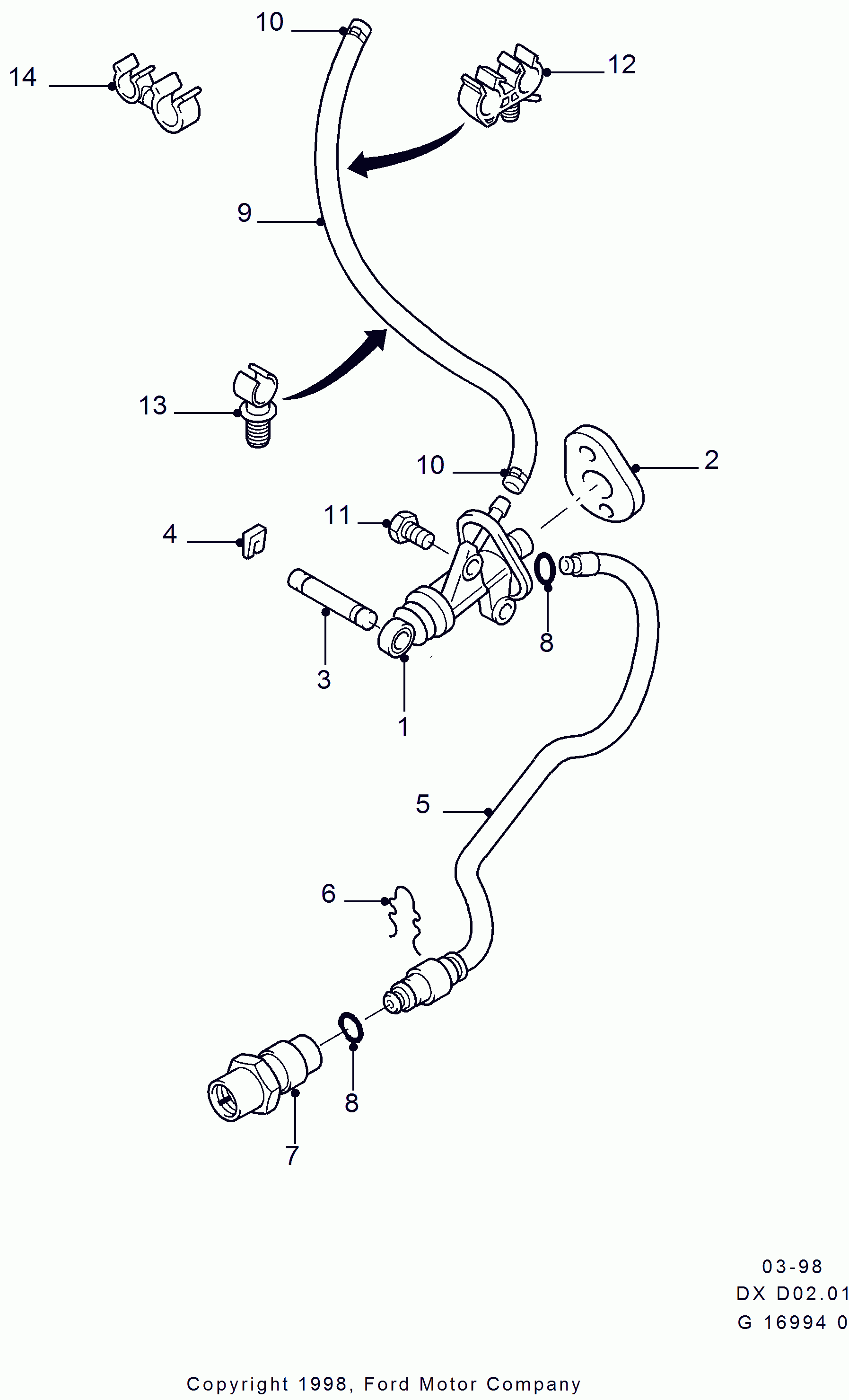 FORD 1049107 - Guide Tube, clutch onlydrive.pro