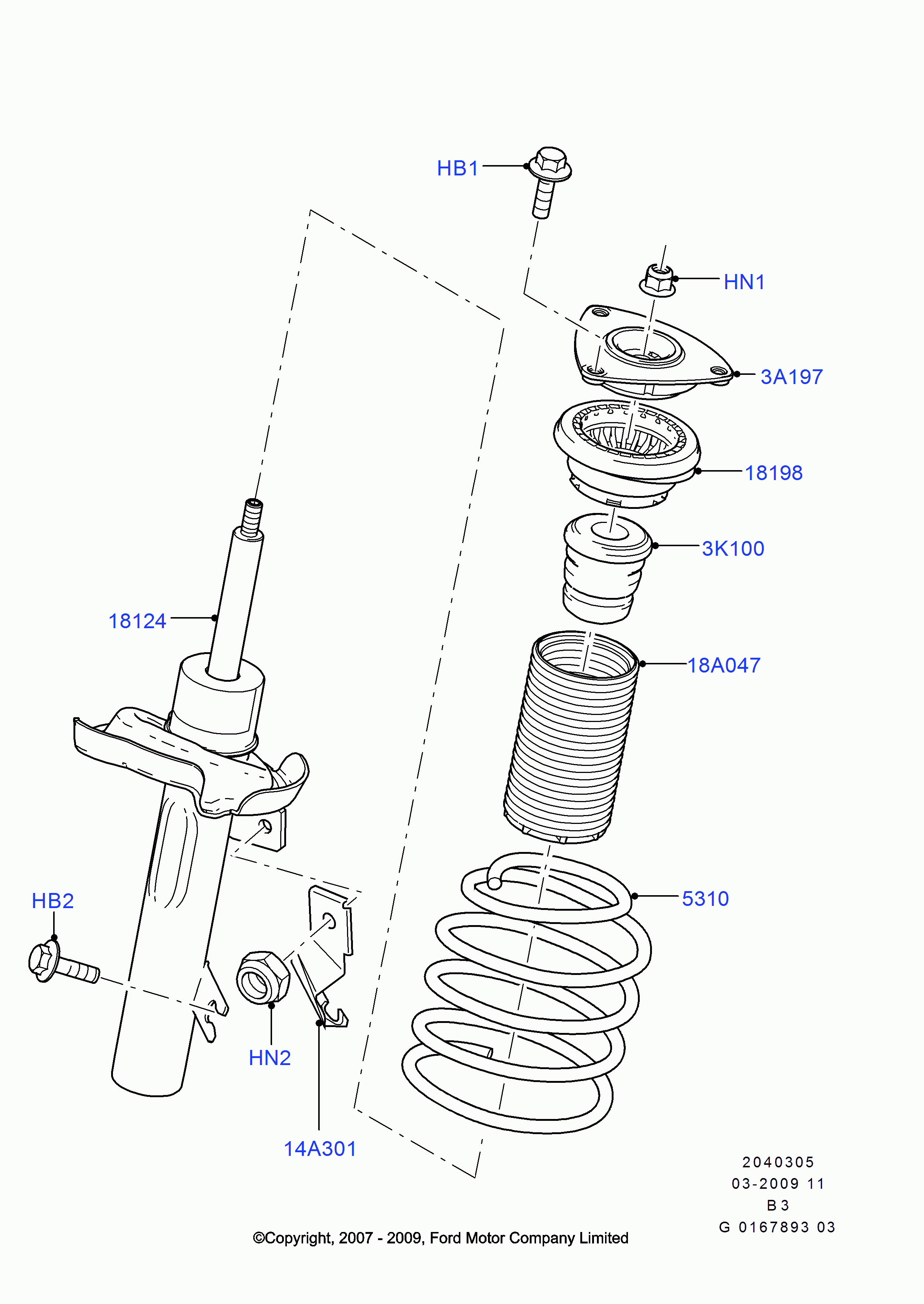 FORD 1377612 - Pakabos statramsčio atraminis guolis onlydrive.pro